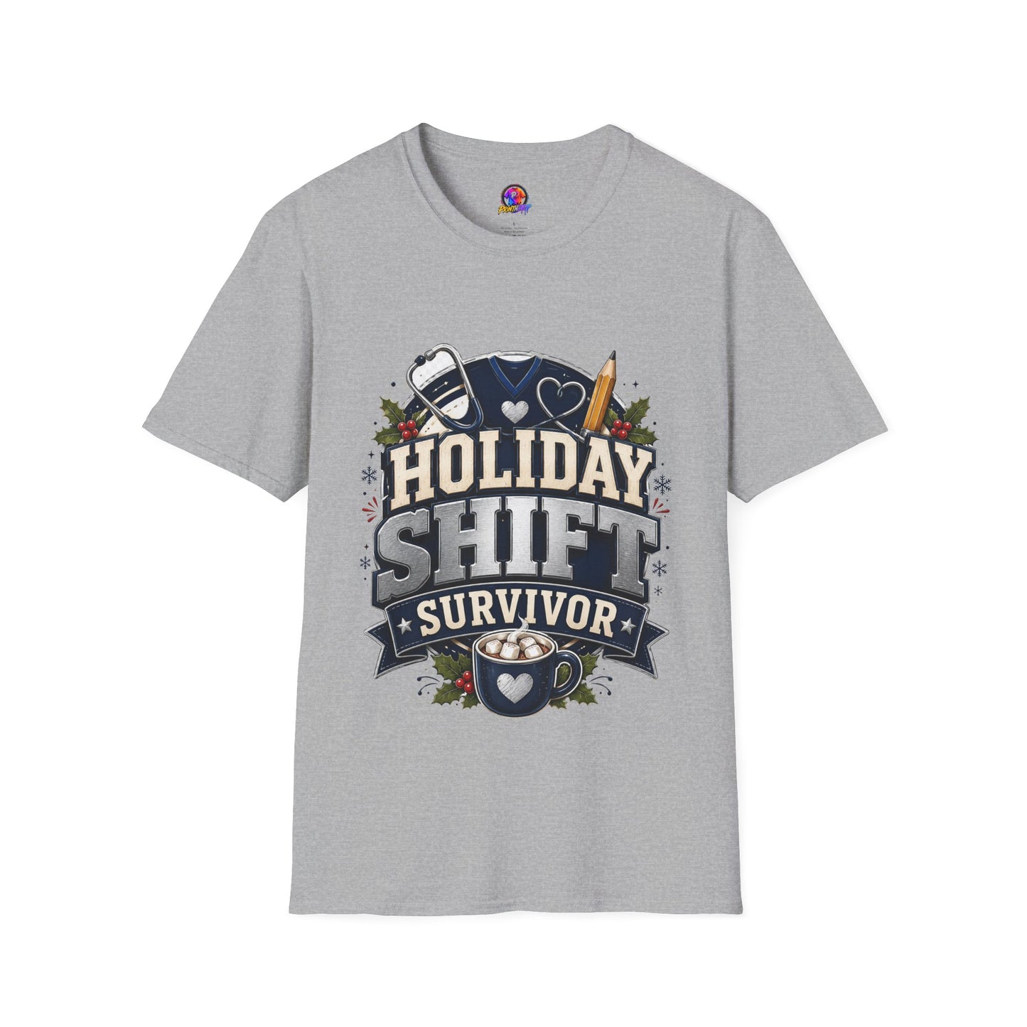 Holiday Shift Survivor T-Shirt — Nurse & Healthcare Worker Gift