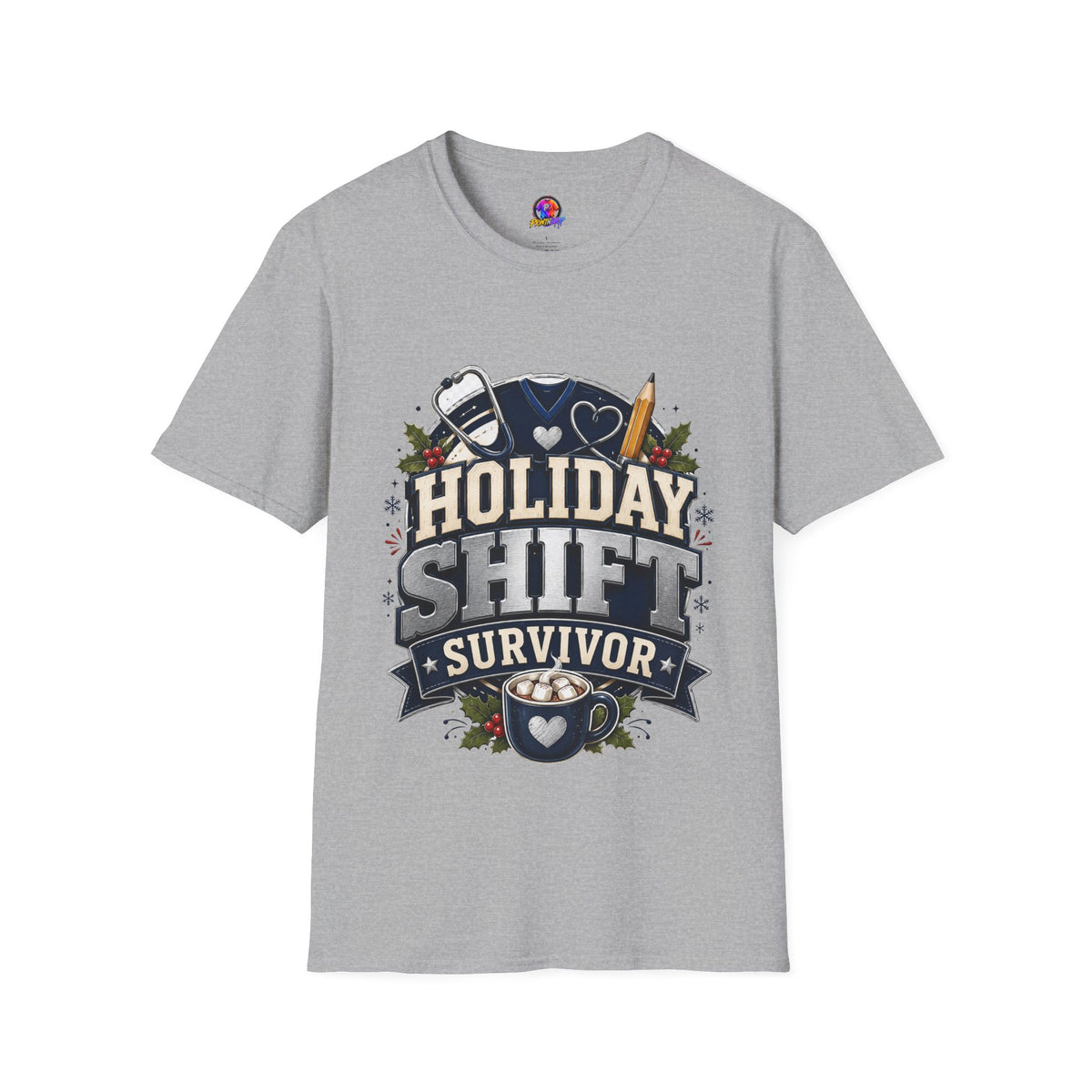Holiday Shift Survivor T-Shirt — Nurse & Healthcare Worker Gift