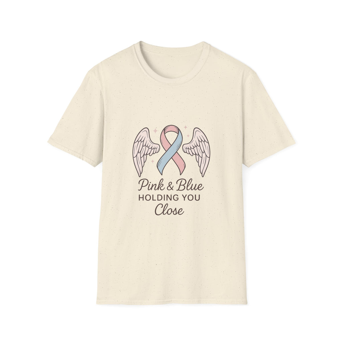 Pink & Blue Ribbon Angel Wings T-Shirt — Infant Loss Awareness Tee - Trending Now - October 2026