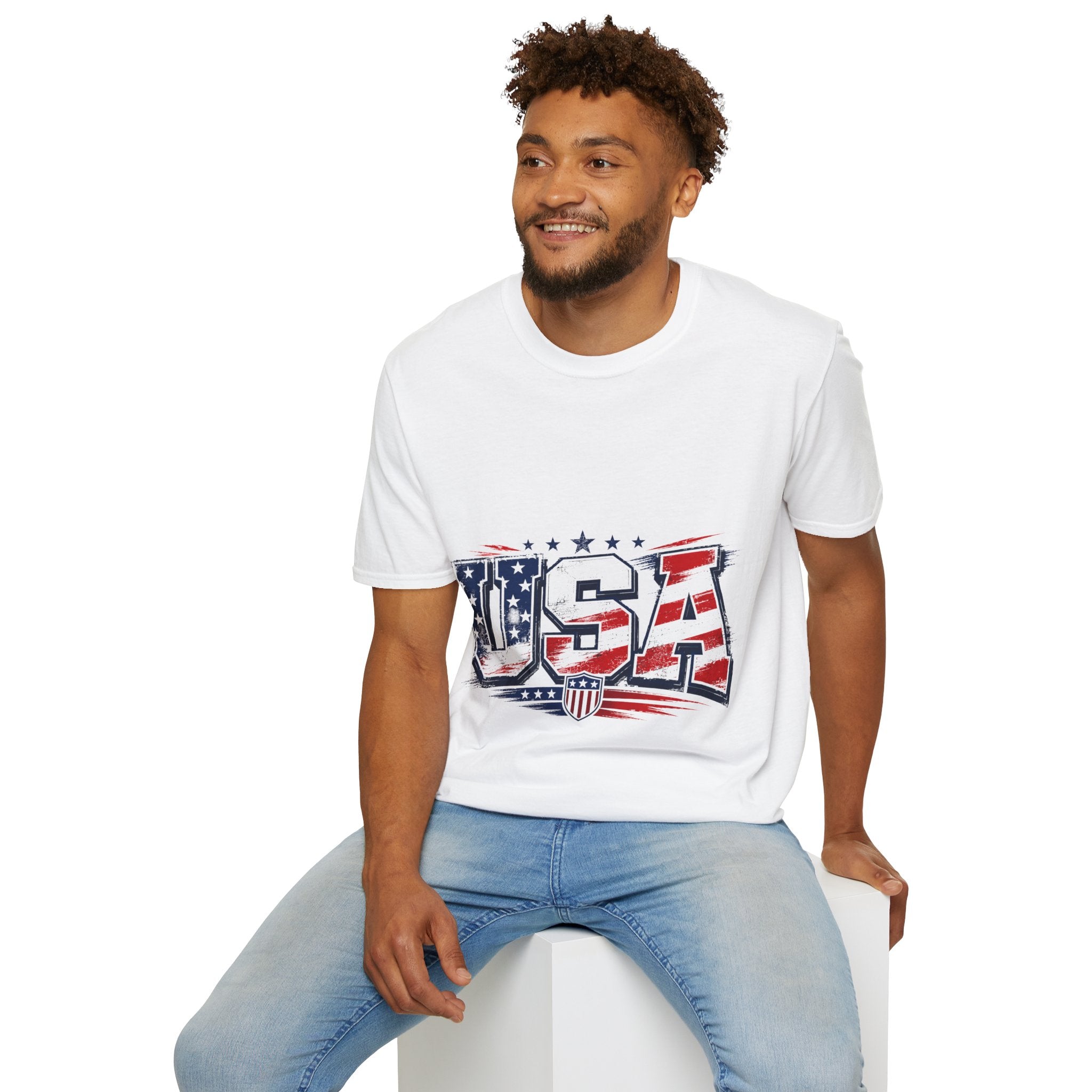 USA Flag Graphic T-Shirt — Patriotic American Pride Tee