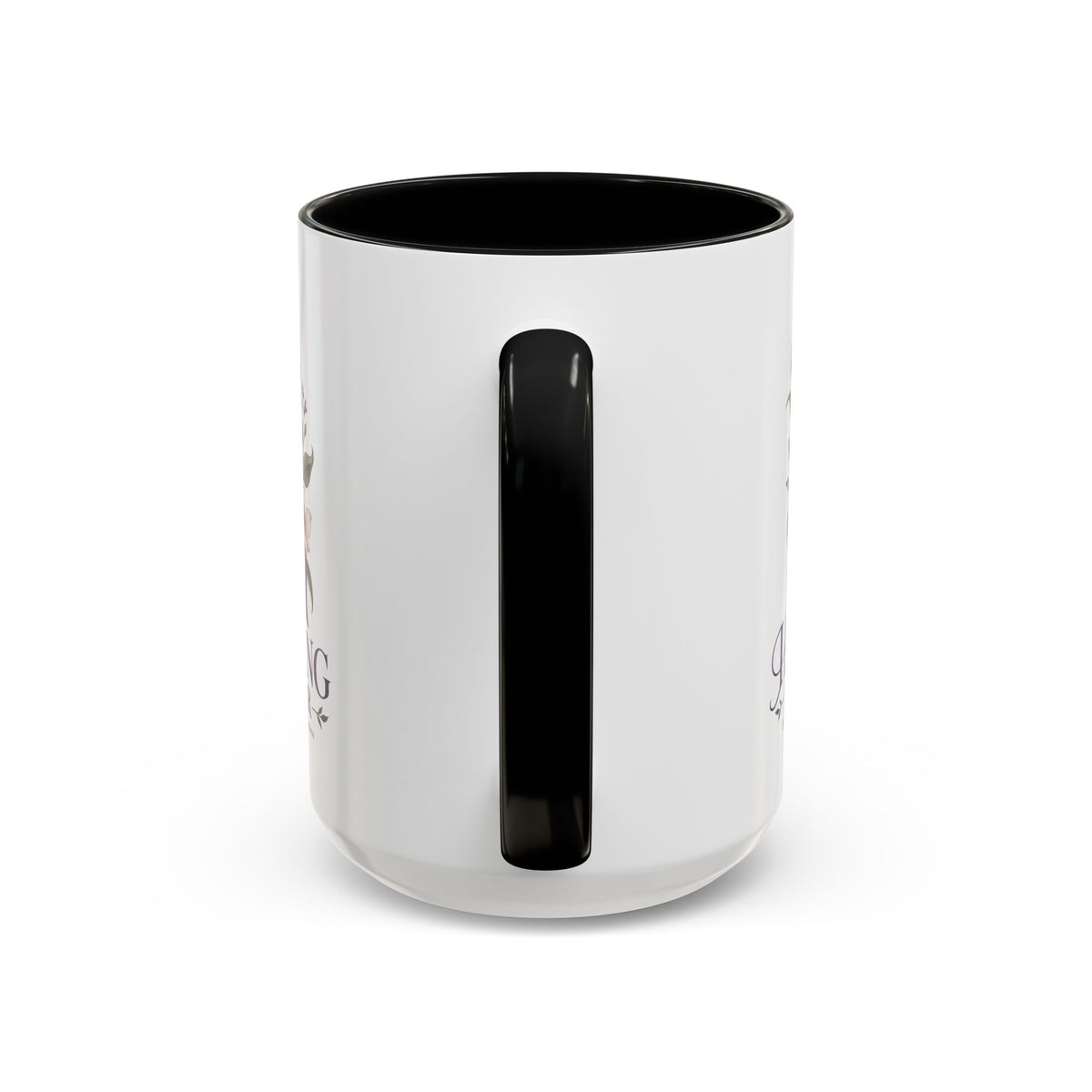 Healing Is Power Purple Ribbon Coffee Mug — Domestic Violence Awareness Accent Mug (11/15oz)