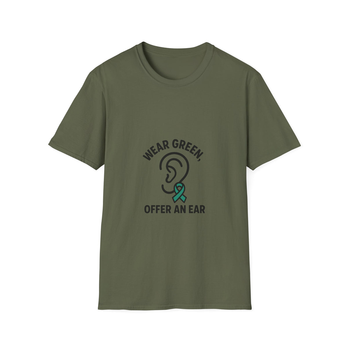 Wear Green Offer An Ear T-Shirt — Mental Health Awareness Tee - Trending Now - October 2026