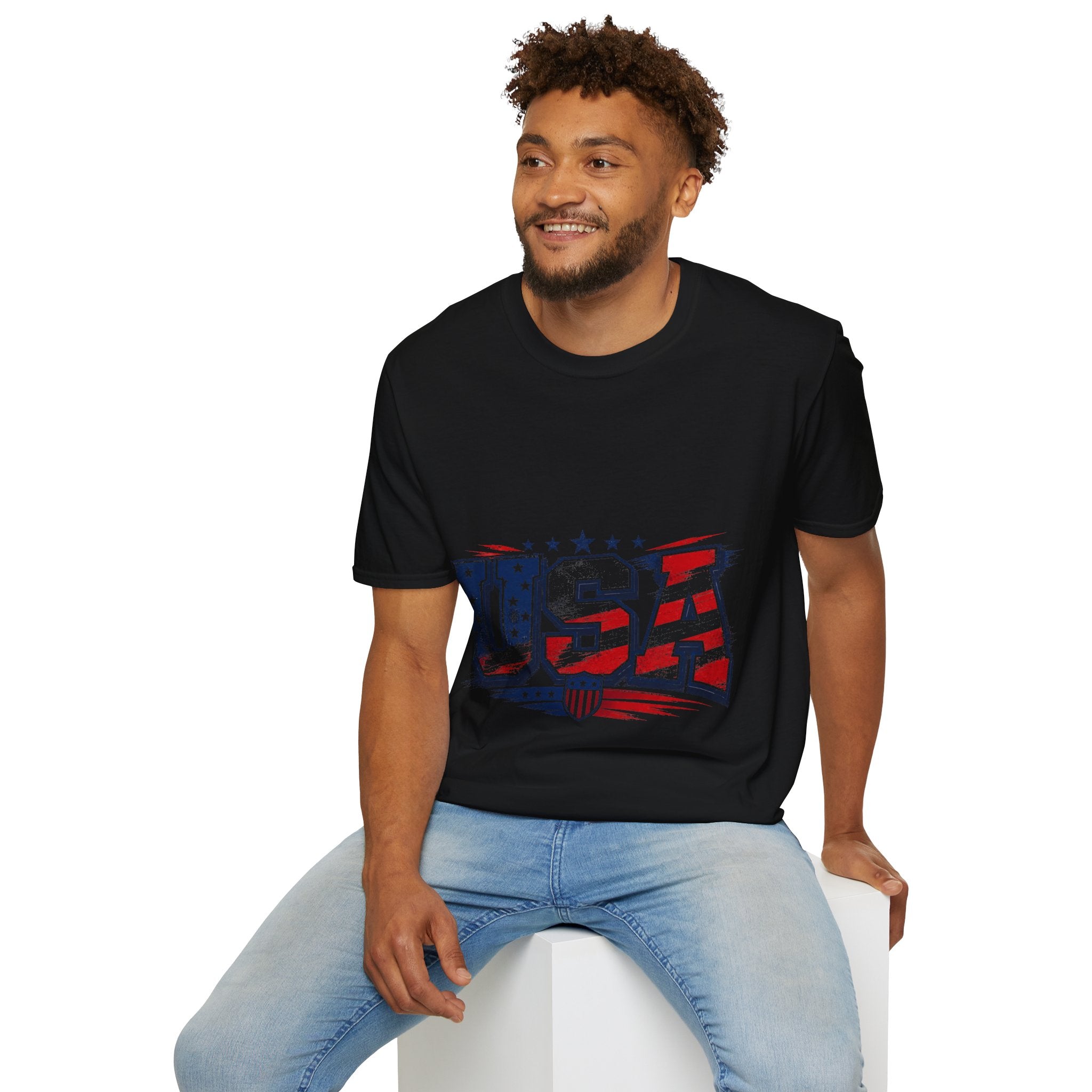 USA Flag Graphic T-Shirt — Patriotic American Pride Tee