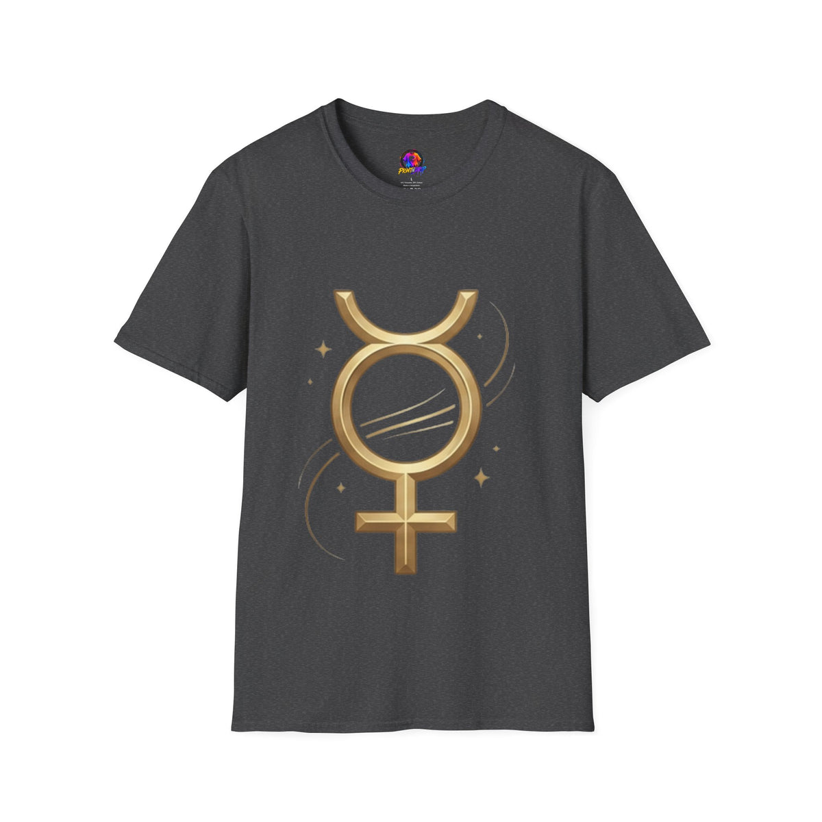 Virgo Zodiac  Mercury Astrology T-Shirt — Gold  Symbol Zodiac Tee