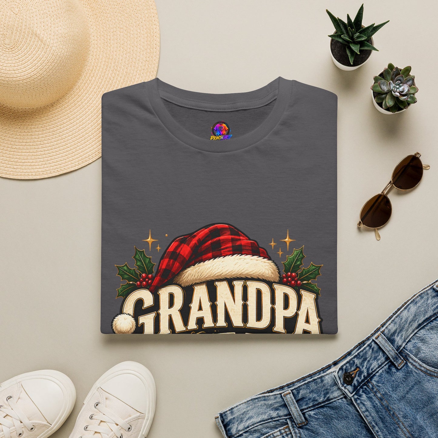 Christmas Grandpa Clause Unisex Softstyle T-Shirt