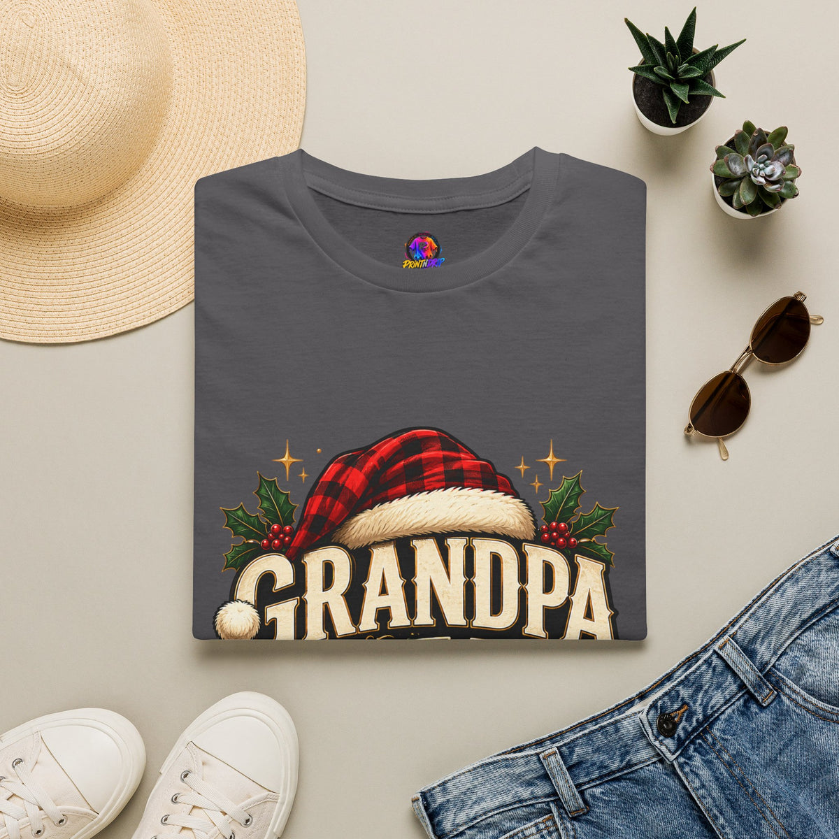 Christmas Grandpa Clause Unisex Softstyle T-Shirt