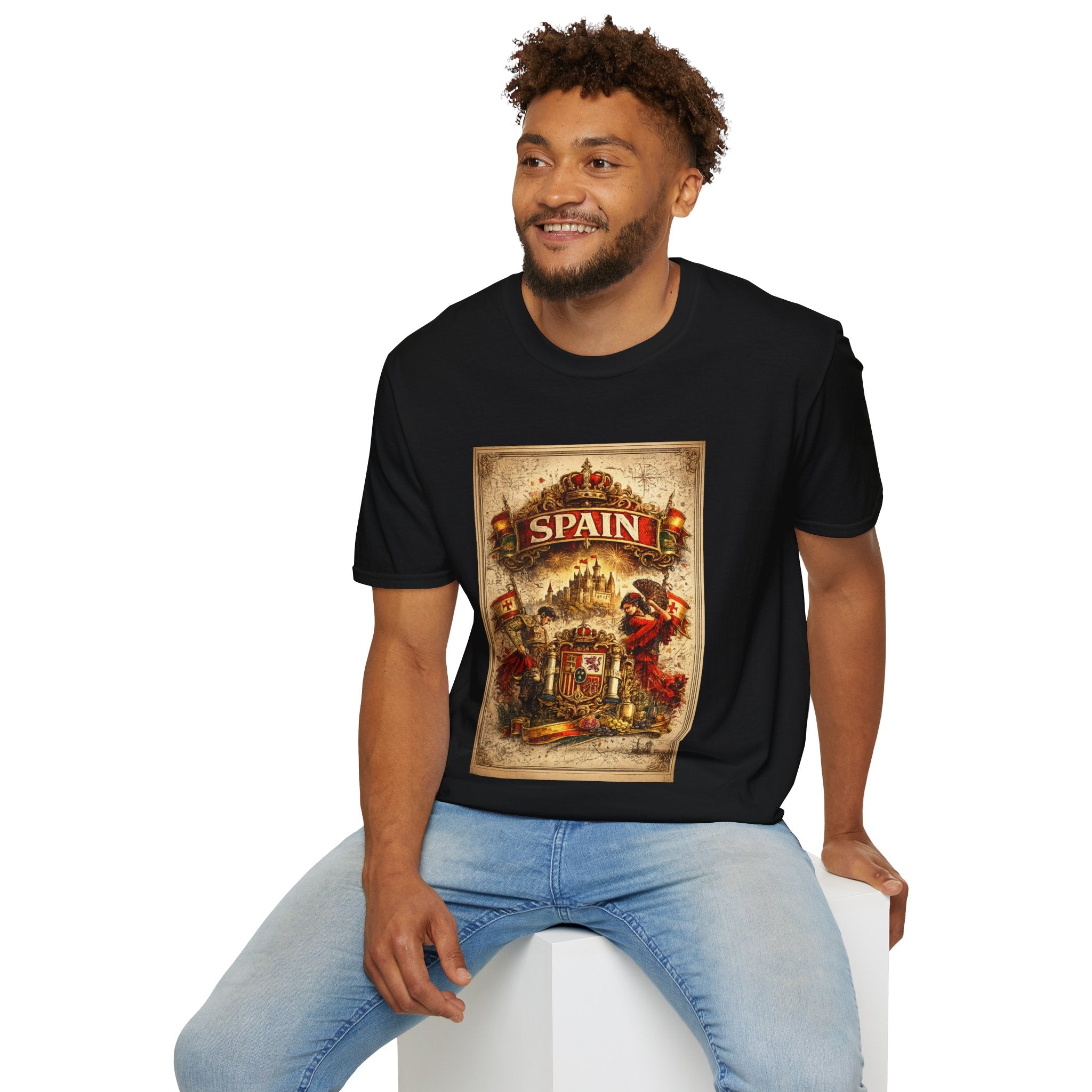 Spain Vintage Travel Graphic T‑Shirt — Retro Spanish Landmark Tee