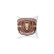 Leo Zodiac Protector Of The Pride Square Poly Canvas Pillow