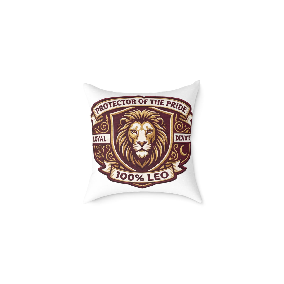 Leo Zodiac Protector Of The Pride Square Poly Canvas Pillow