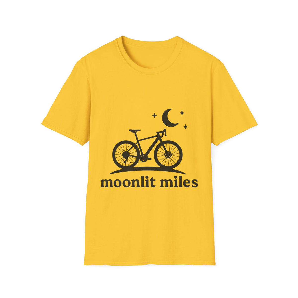 "Moonlit Miles" Celestial Cycling Tee | Night Rider Bike Graphic T-Shirt - Trending Now - September 2026