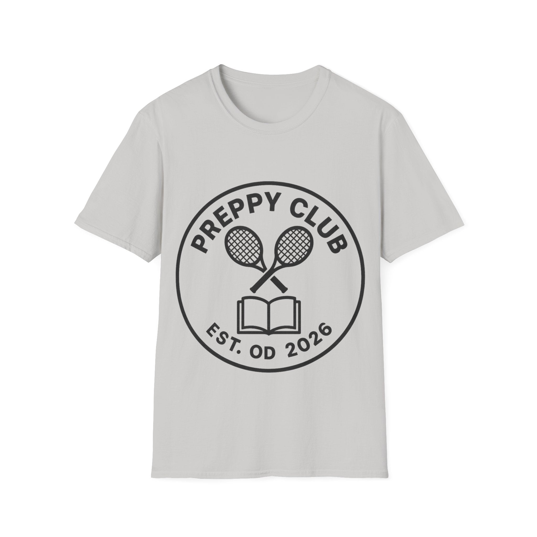 Preppy Club Tennis T‑Shirt — 'Preppy Club' Logo Tee (Est. 2026) - Trending Now - August 2026 Trends - Everyday Sporty T-shirt