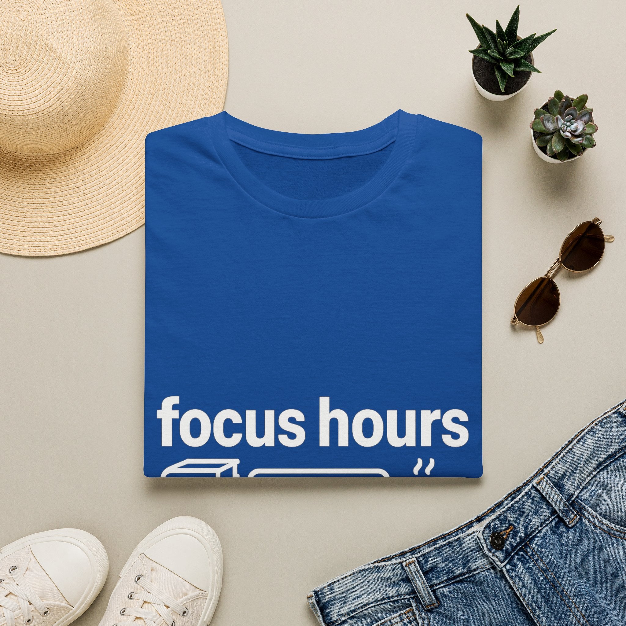 Focus Hours T-Shirt — "Focus Hours Currently Loading" Graphic Tee for Productivity & Remote Work - Trending Now - August 2026 Trends - Everyday T-Shirt