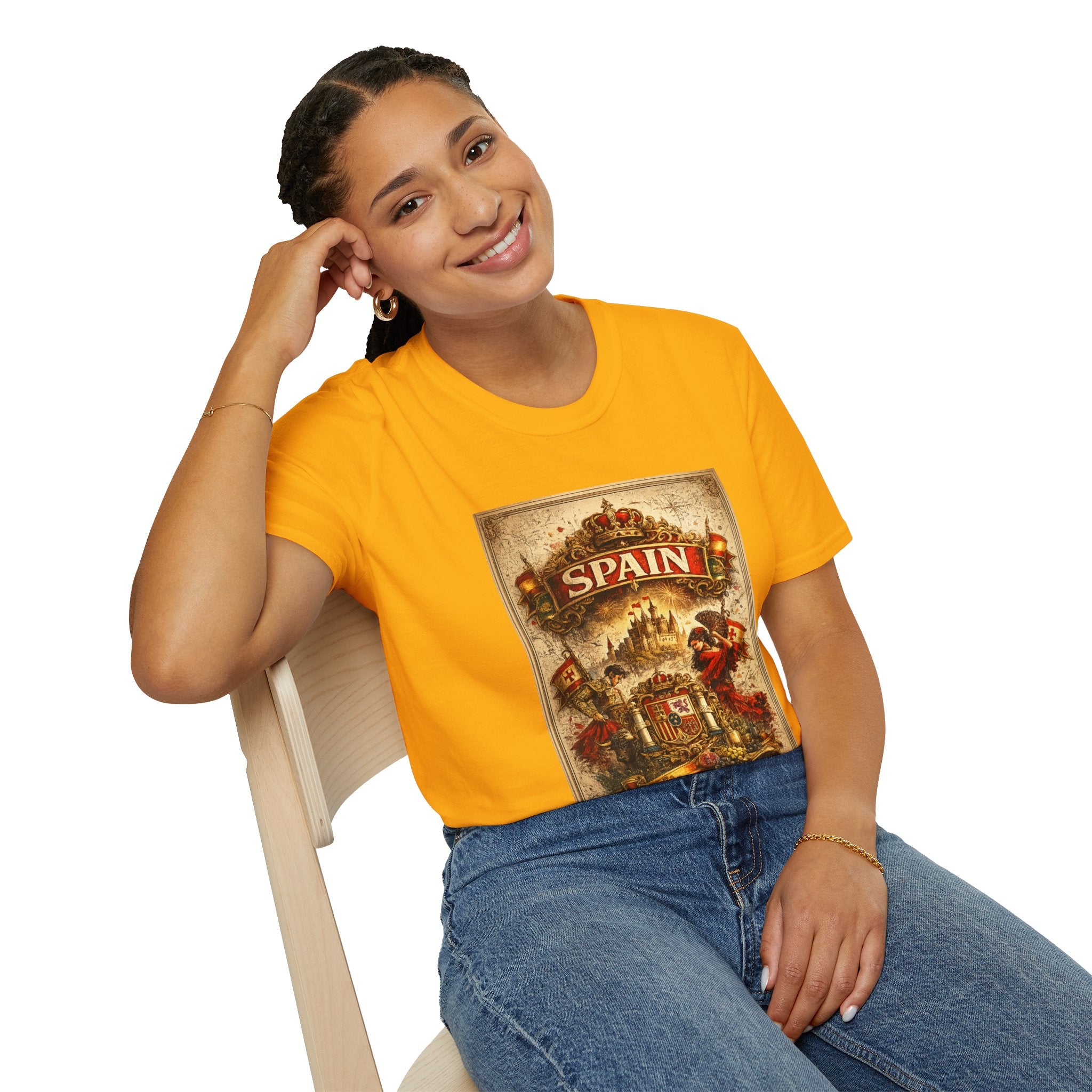 Spain Vintage Travel Graphic T‑Shirt — Retro Spanish Landmark Tee