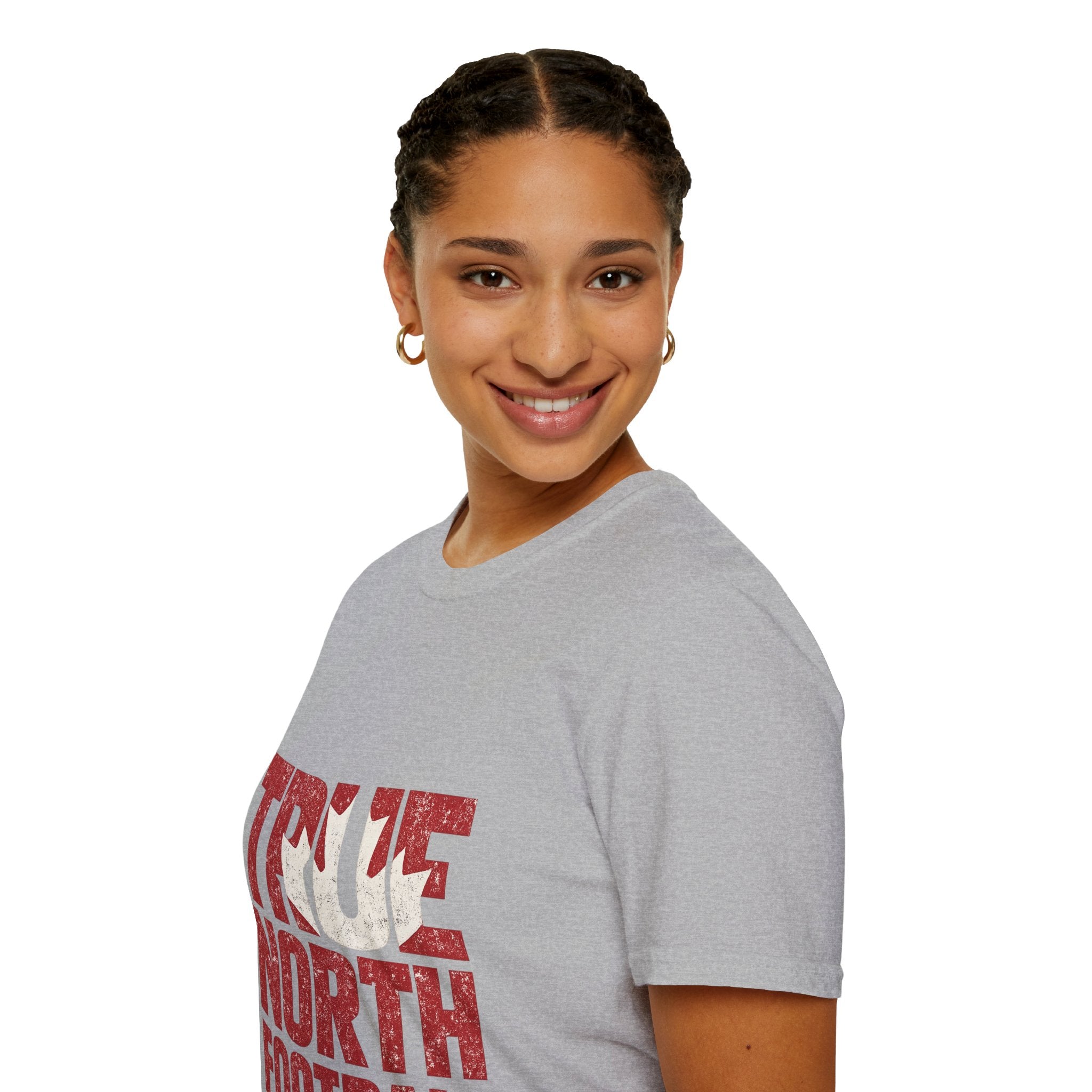 Canada True North Football T-Shirt — Vintage Canadian Leafs Sports Tee