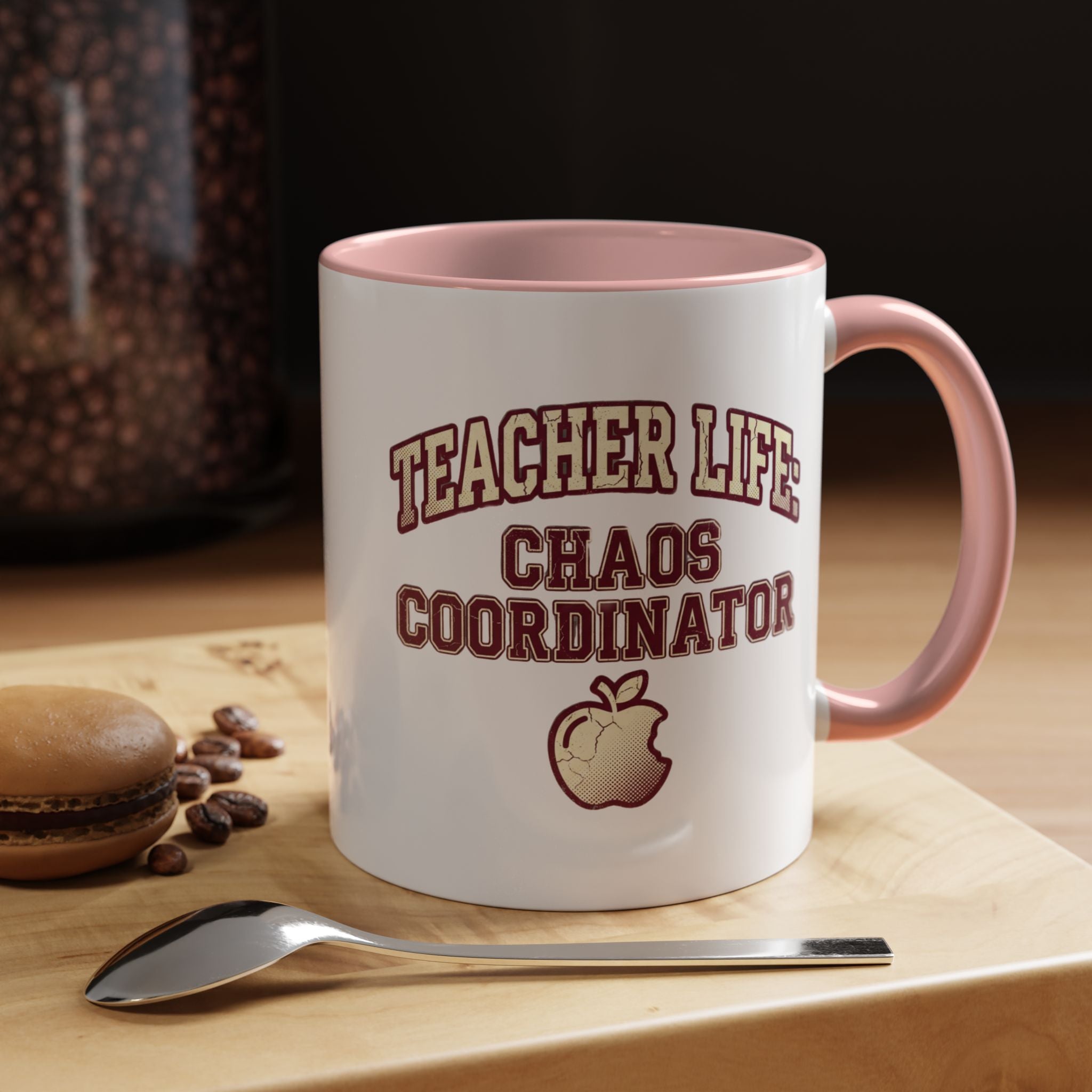 Funny Teacher Life Chaos Coordinator Coffee Mug — Accent Mug