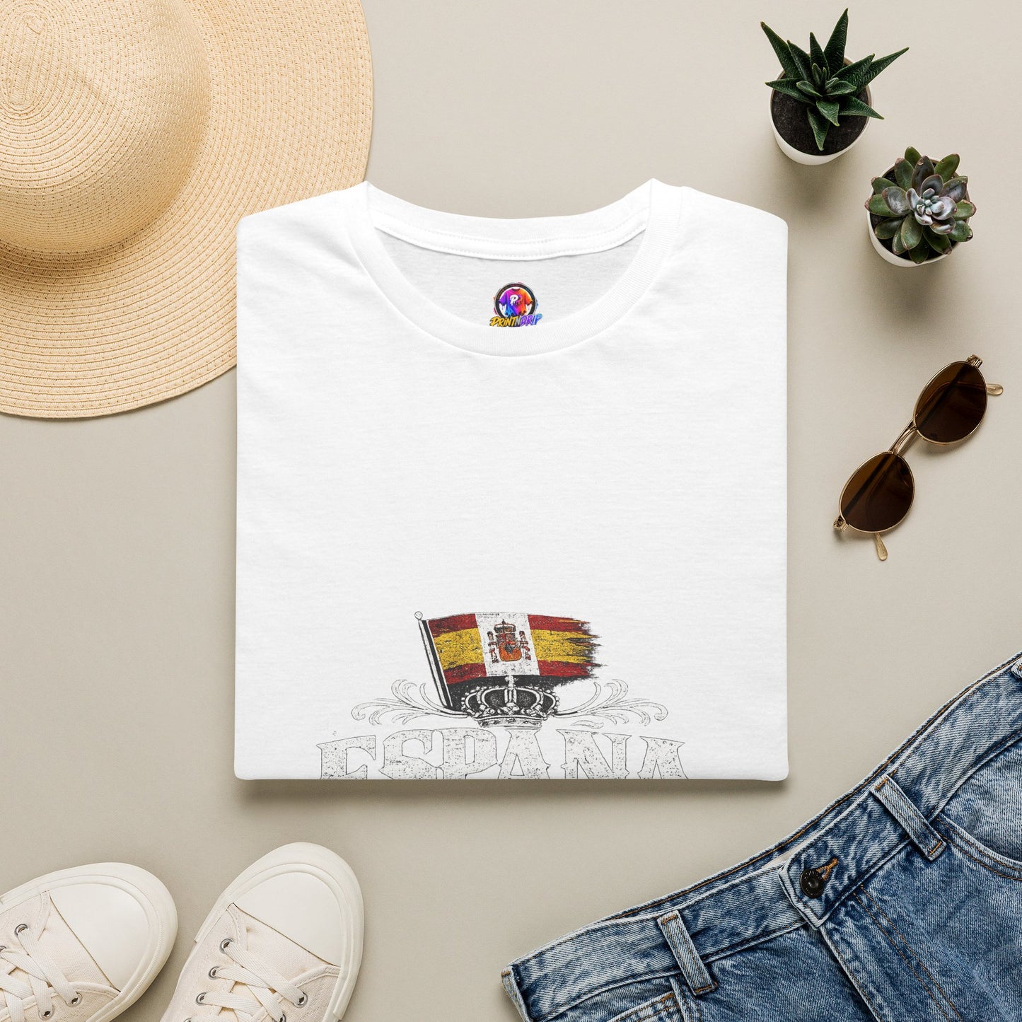Spain Flag Crest T-Shirt — Spanish Pride Graphic Tee