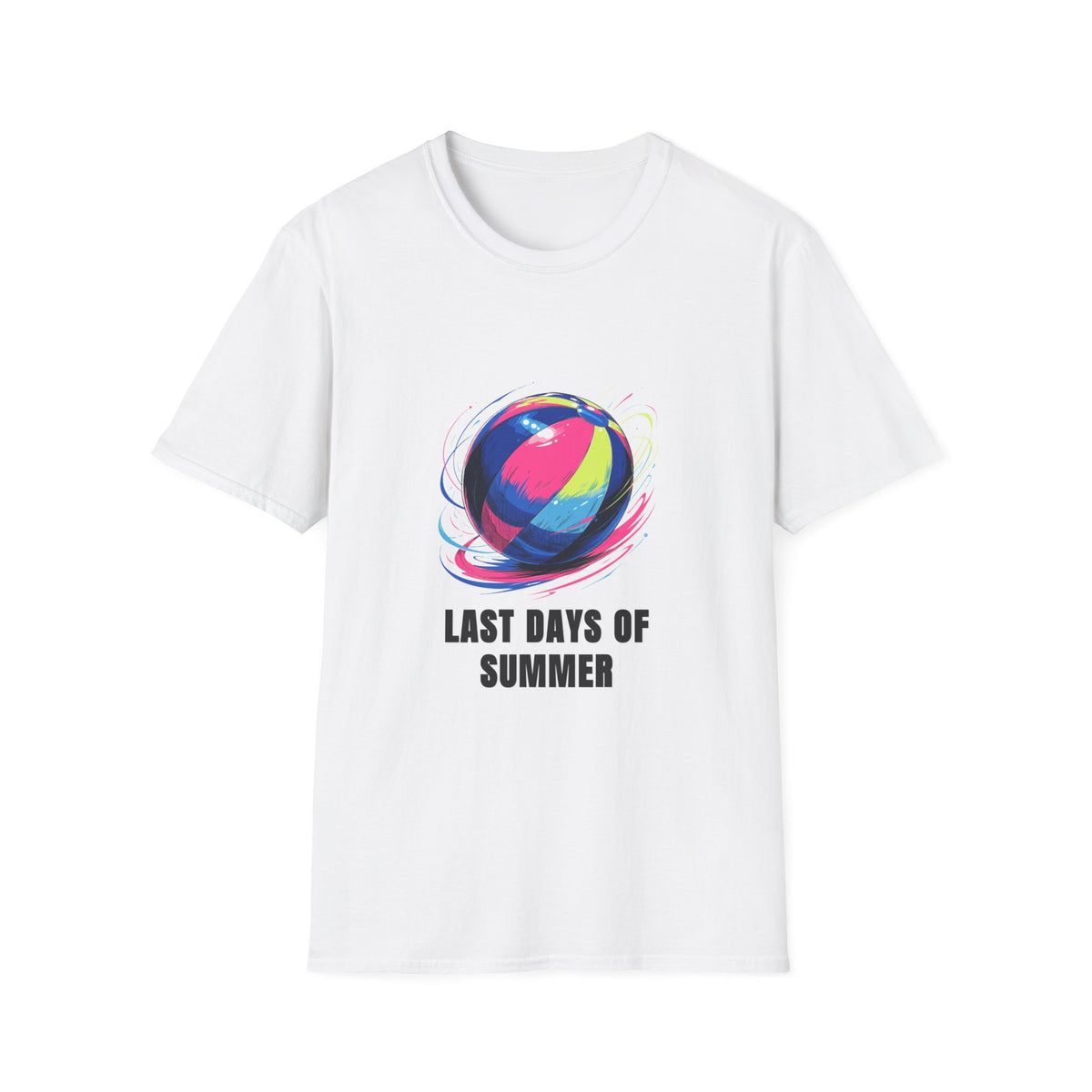 Last Days of Summer T-Shirt — Colorful Beach Ball Graphic Tee - Trending Now - August 2026
