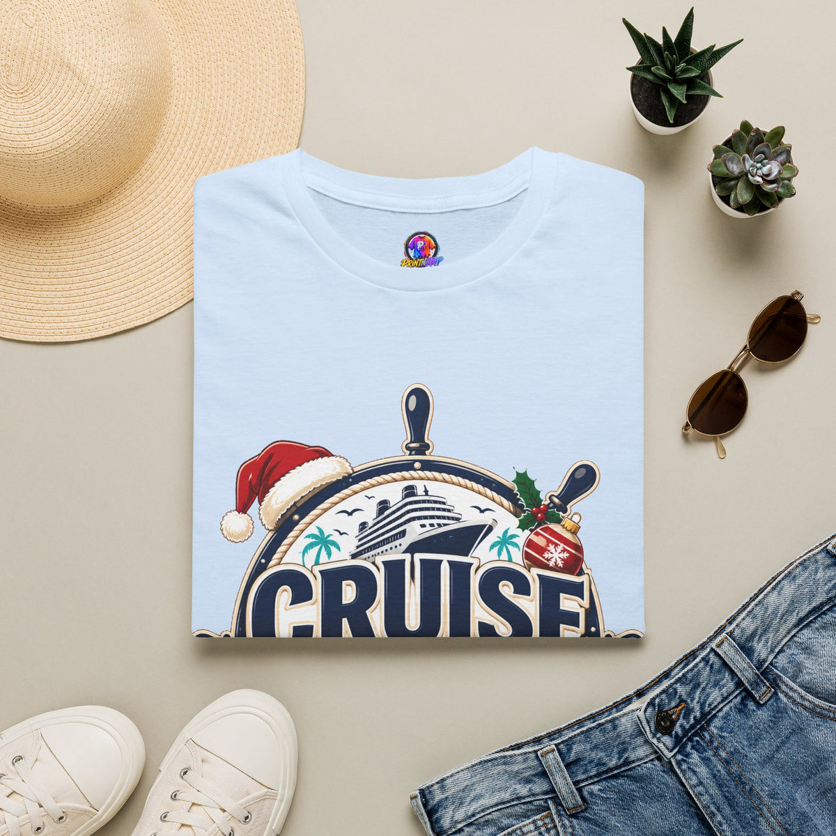 Cruise Crew Christmas T-Shirt — Holiday Cruise Vacation Tee