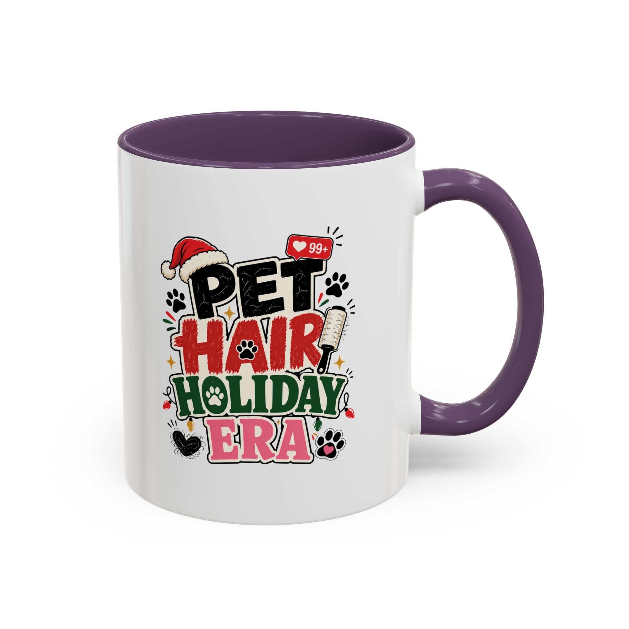 Modern Day Christmas Pet Hair Holiday Era Coffee Mug