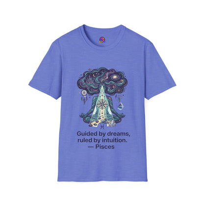Dreamy Meditation T-Shirt — 'Guided by dreams, ruled by intuition' Spiritual Art Tee