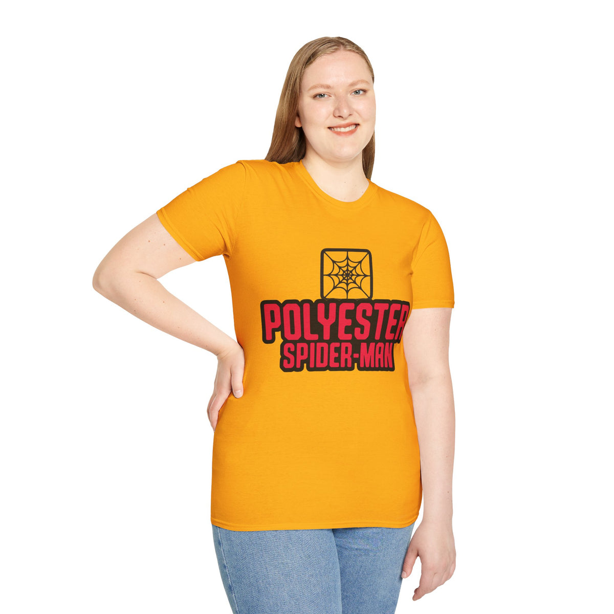 Spider-Man Polyester Graphic Tee — Bold Retro Logo Spiderweb T-Shirt - Trending Now - August 2026