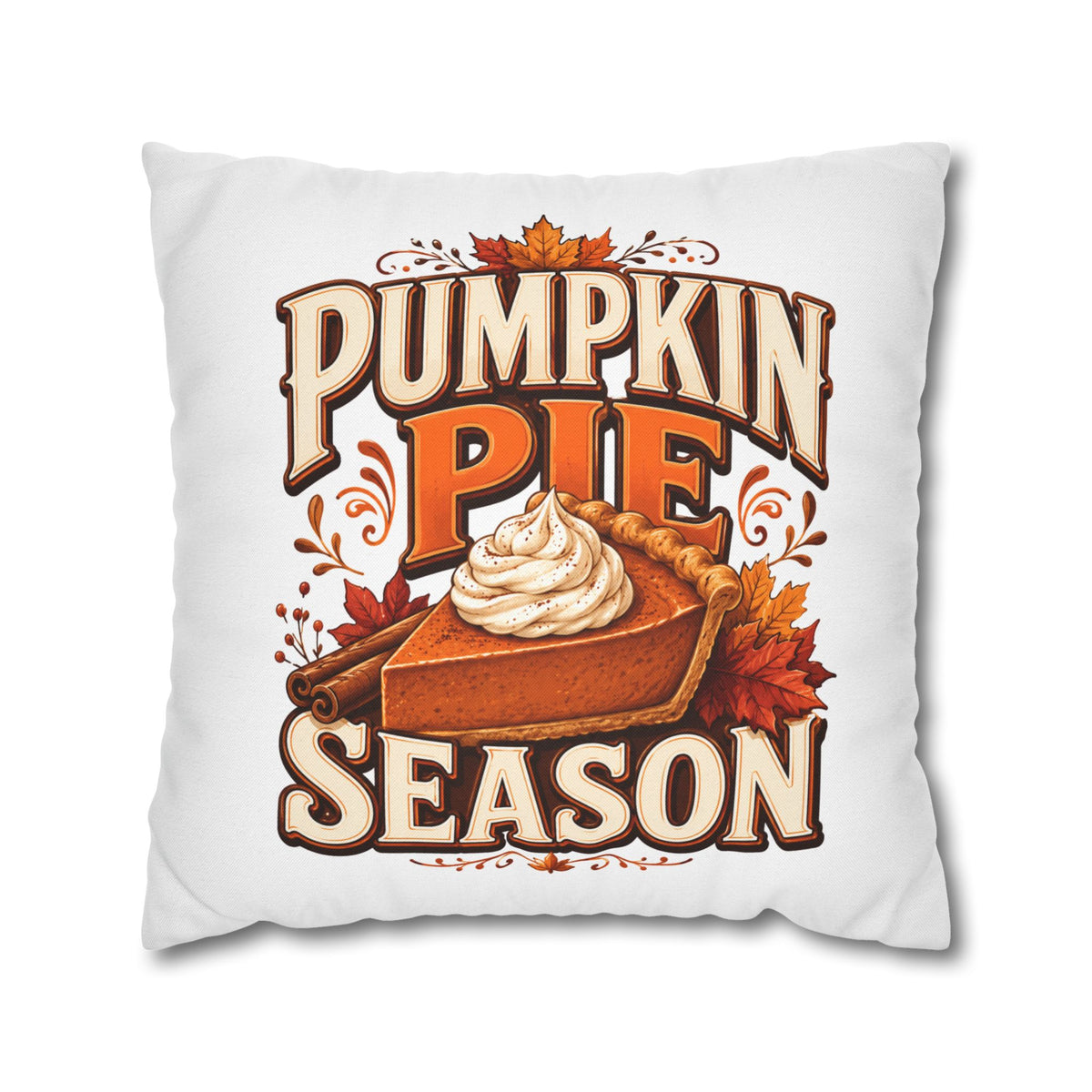 Thanksgiving Pumpkin Pie Season Throw Pillowcase – Autumn Fall Kitchen Decor