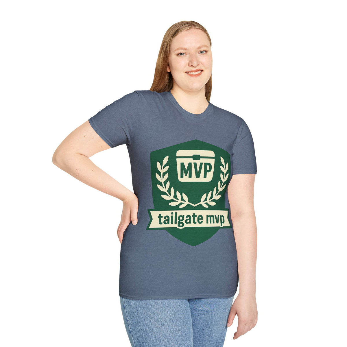 MVP Tailgate T-Shirt — Vintage Green MVP Badge Tee - Trending Now - August 2026