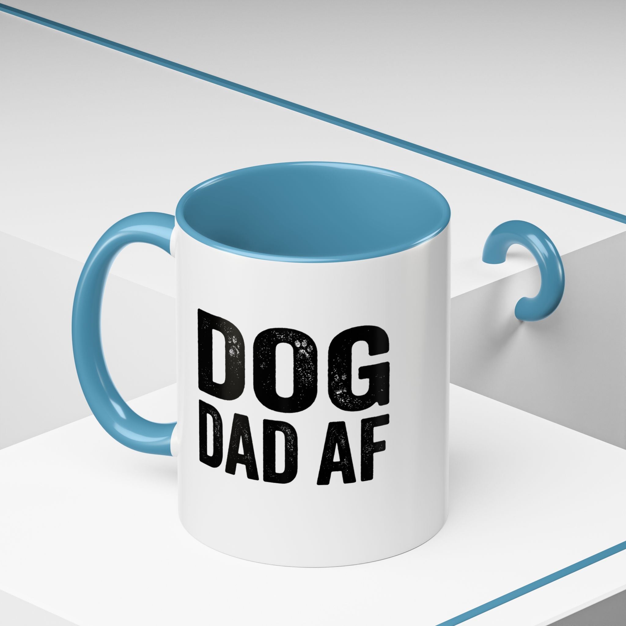 Funny Dog Dad AF Coffee Mug – Funny Black Accen Gift for Dog Lovers