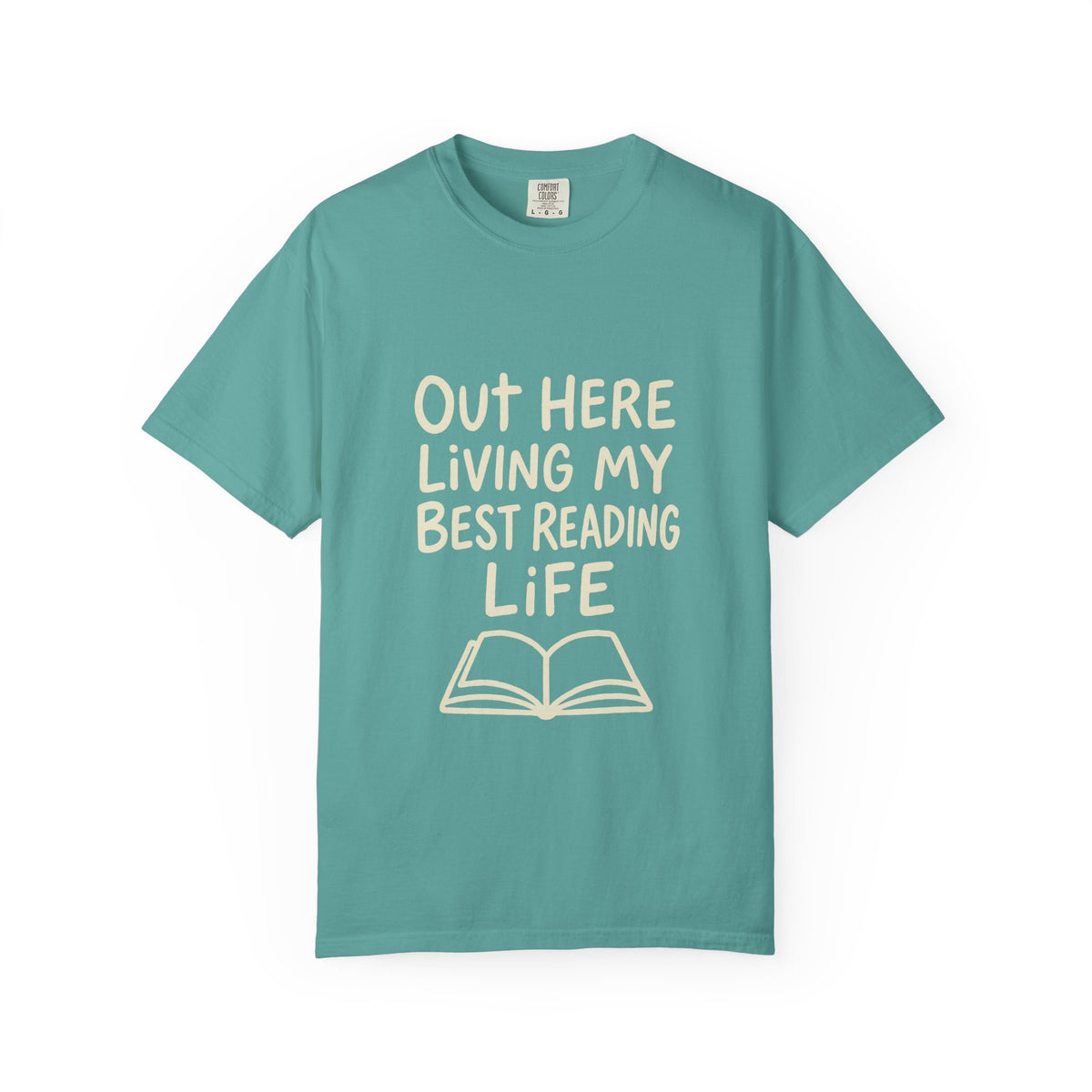Reading Life T-Shirt — "Out Here Living My Best Reading Life" Book Lover Tee - Trending Now - October 2026