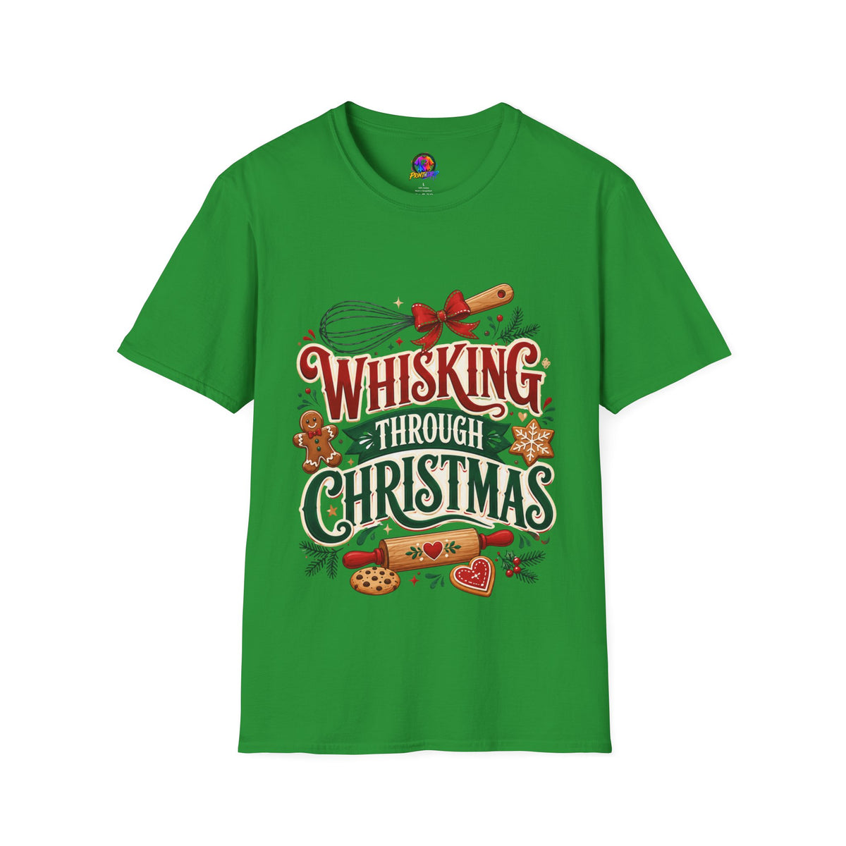 Christmas Baking T‑Shirt — "Whisking Through Christmas" Holiday Tee