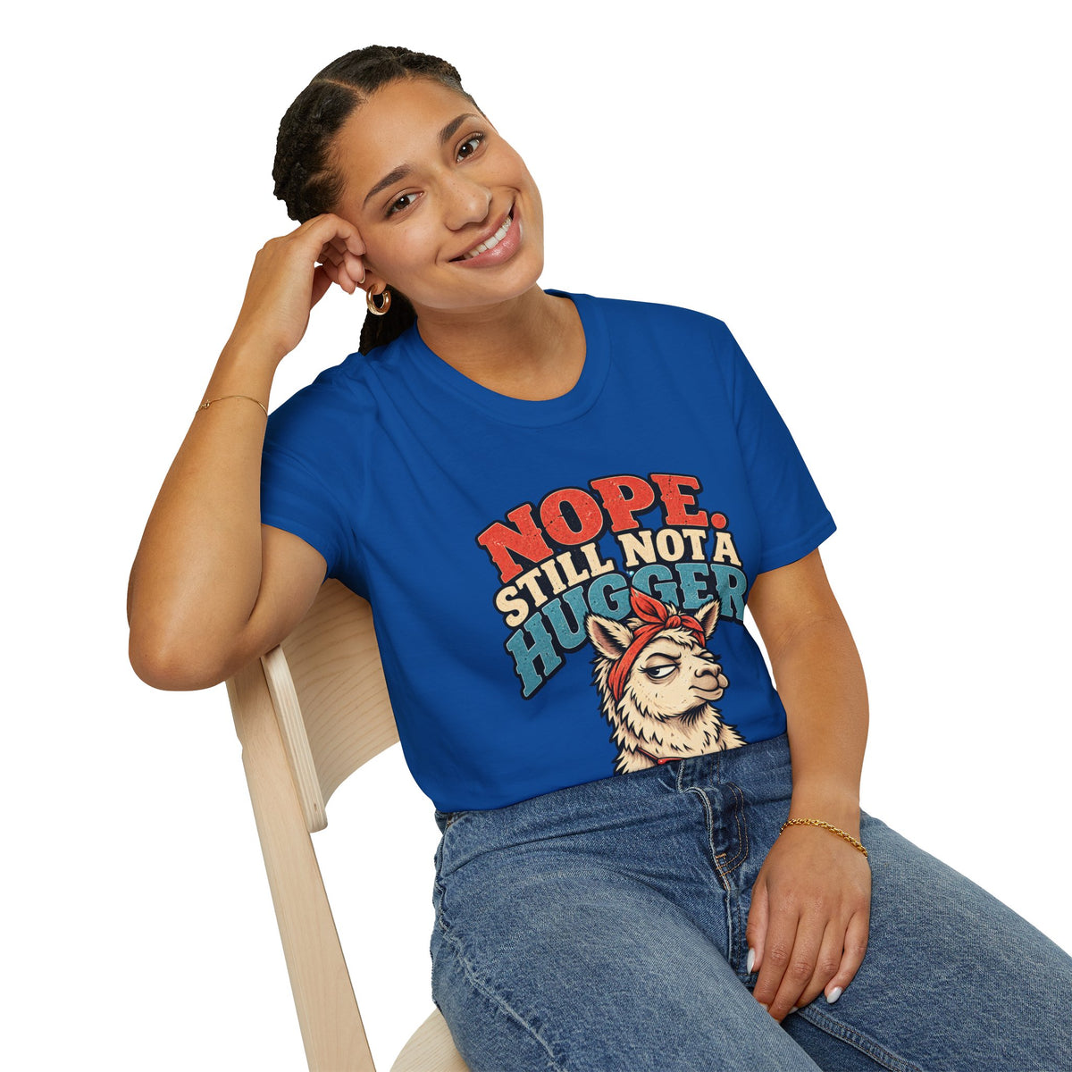 Funny And Witty Nope Still Not a Hugger Llama T-Shirt