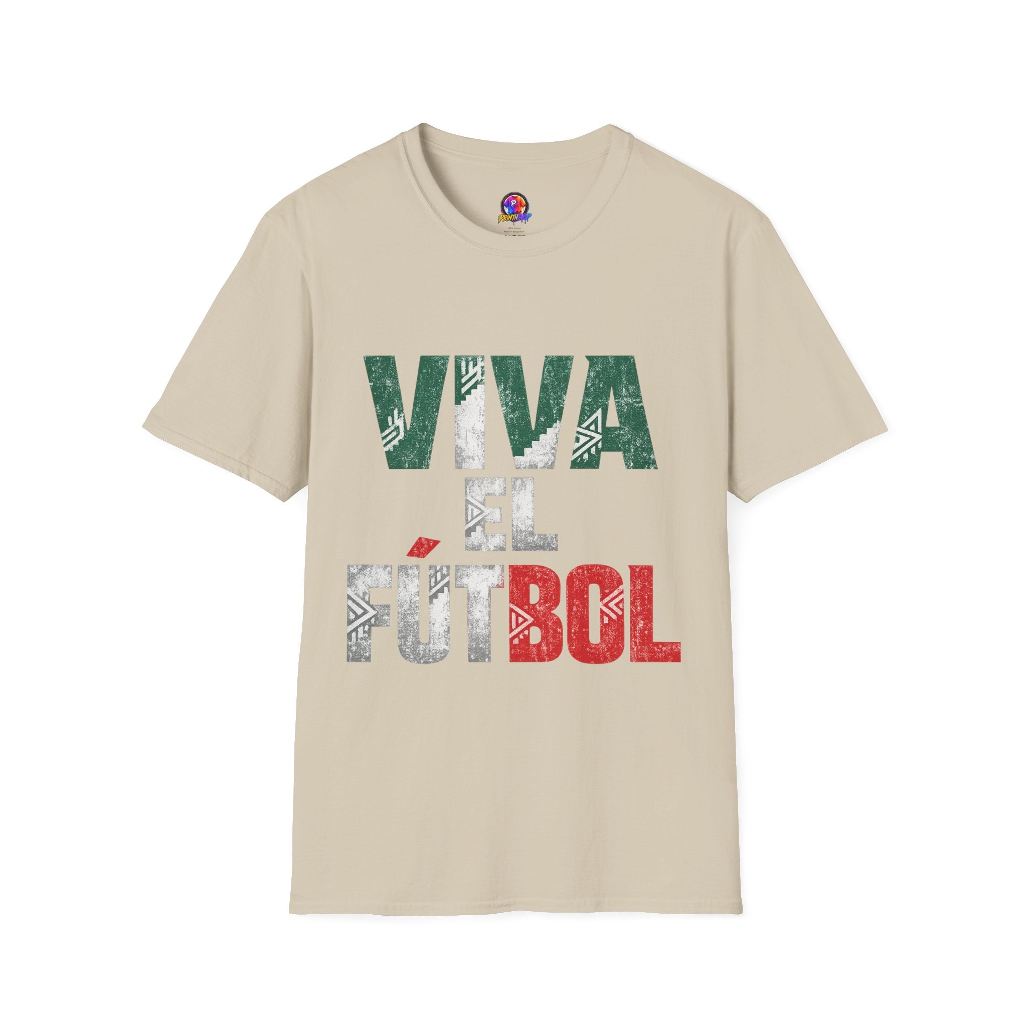 Mexico T-Shirt — "Viva El Fútbol" Mexican Soccer Graphic Tee