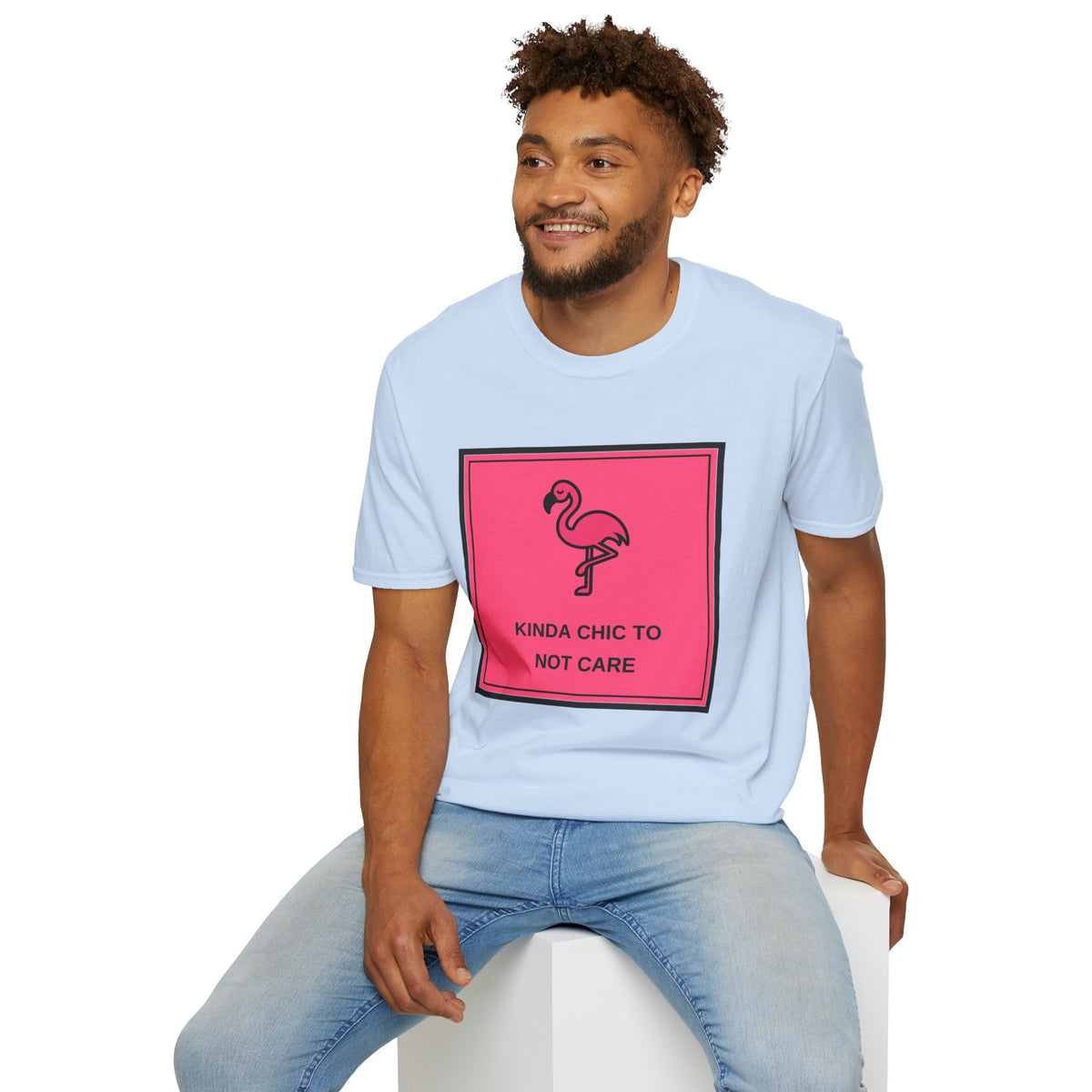 Flamingo 'Kinda Chic To Not Care' Graphic T-Shirt - Trending Now - August 2026