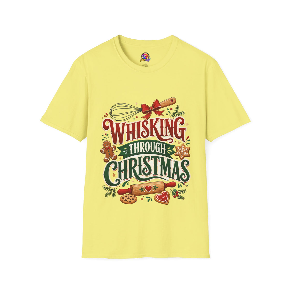 Christmas Baking T‑Shirt — "Whisking Through Christmas" Holiday Tee