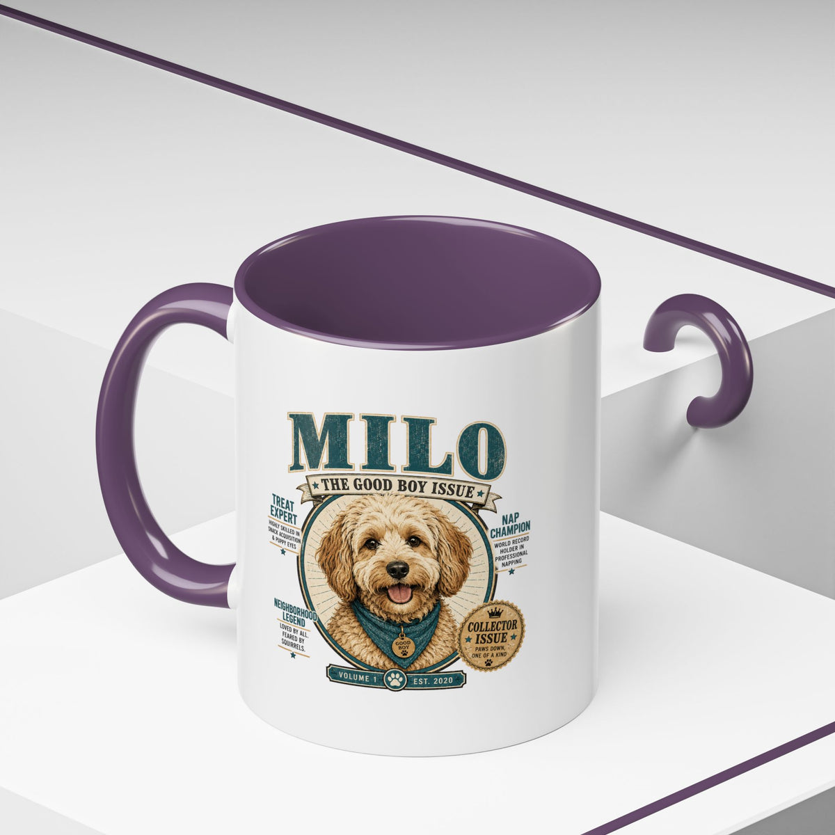 Milo Bailey Dog Dad Mom Milo Dog Mug — “The Good Boy Issue” Decorative Coffee Cup