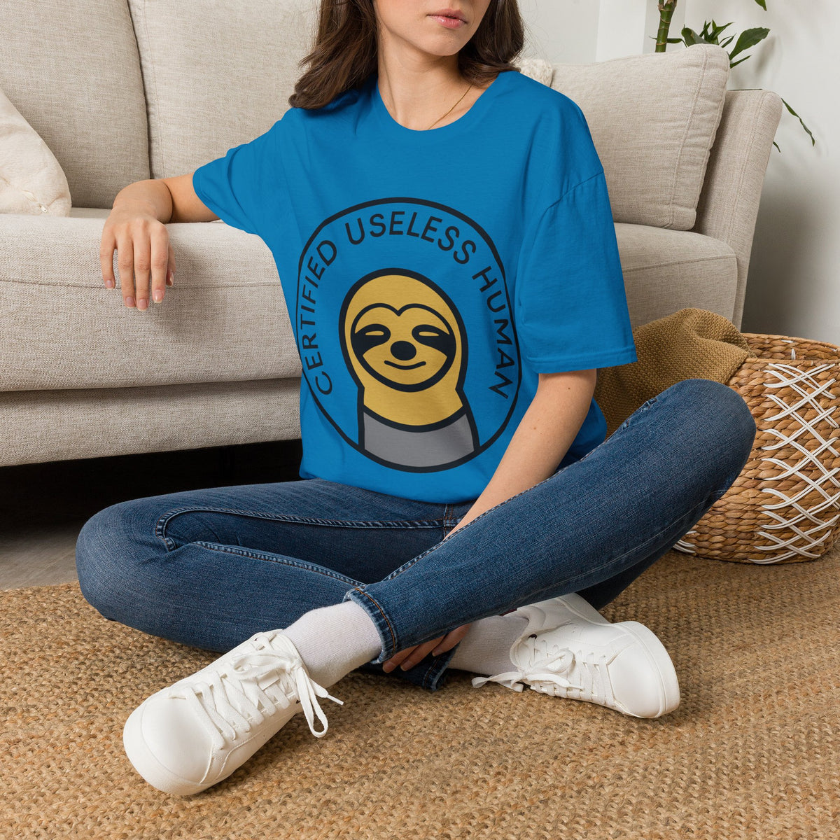 Certified Useless Human Sloth T-Shirt — Funny Lazy Sloth Graphic Tee - Trending Now - August 2026