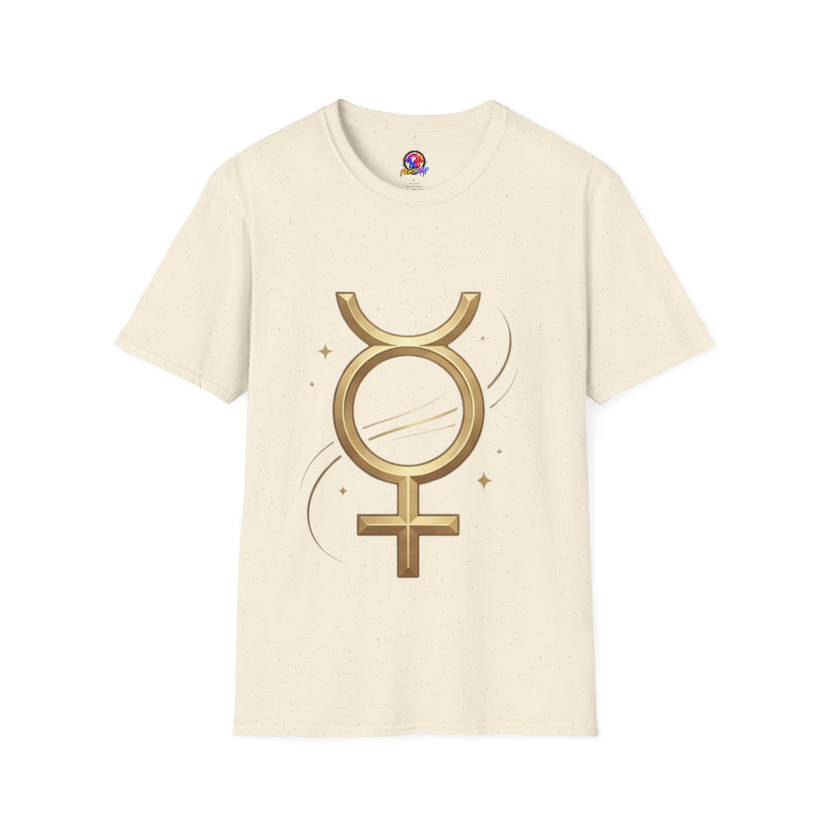 Virgo Zodiac  Mercury Astrology T-Shirt — Gold  Symbol Zodiac Tee