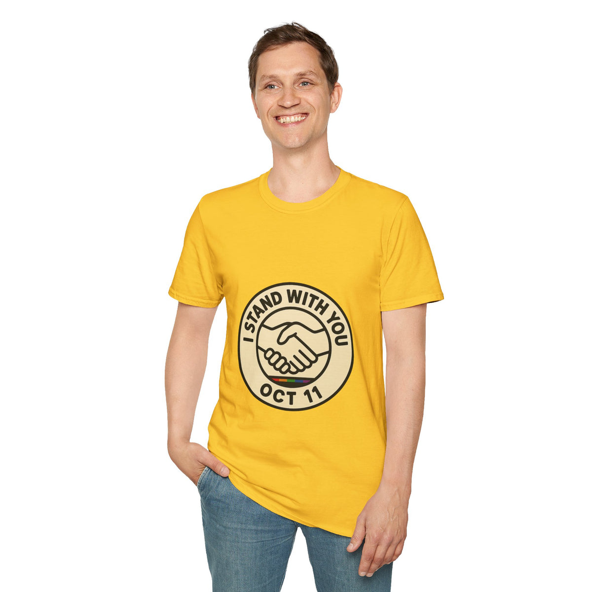 I Stand With You Oct 11 T‑Shirt — Solidarity Handshake Tee - Trending Now - October 2026