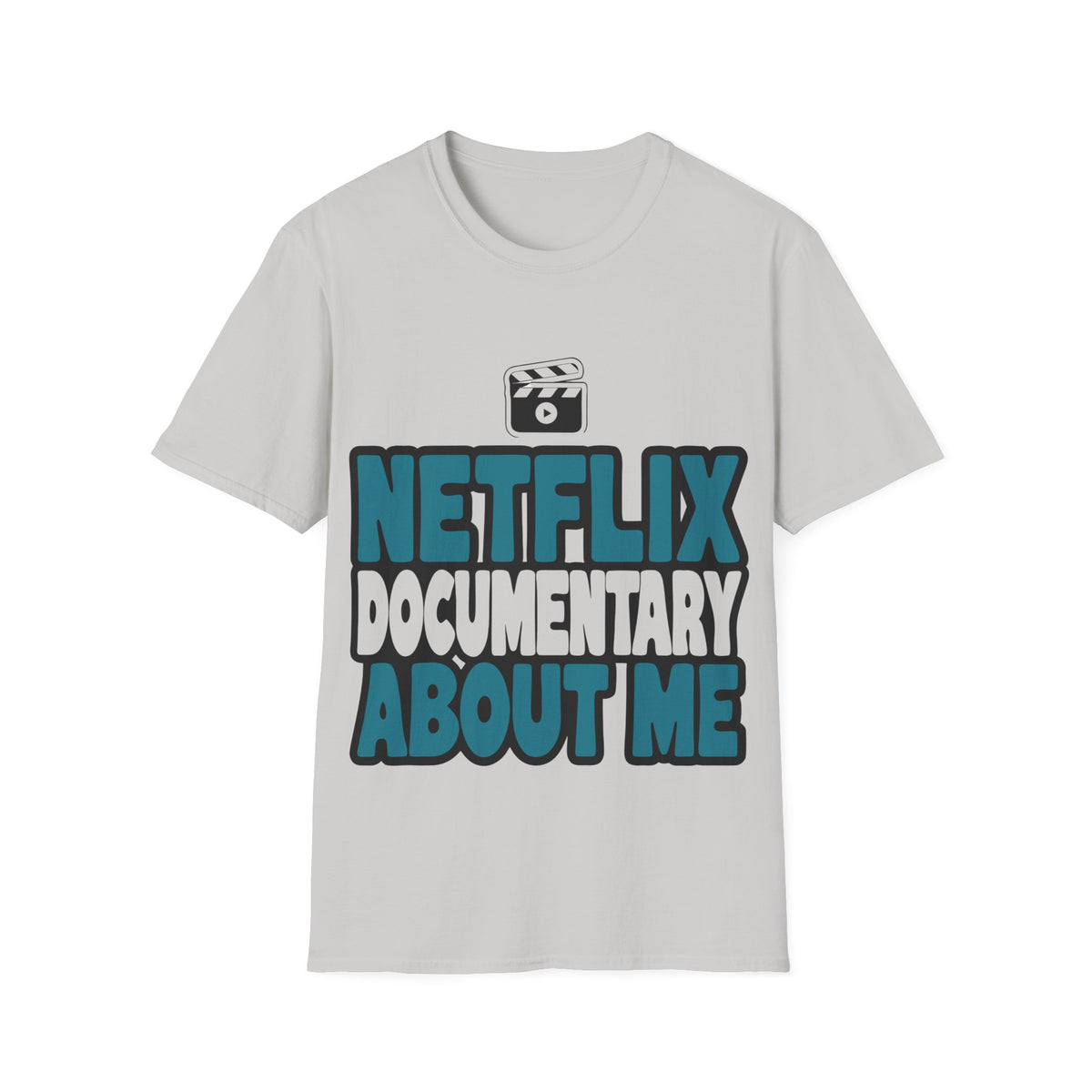 Netflix Documentary About Me Blue Block Bubble Font T-Shirt - Y2K Pop Culture Graphic Tee - Trending Now - September 2026