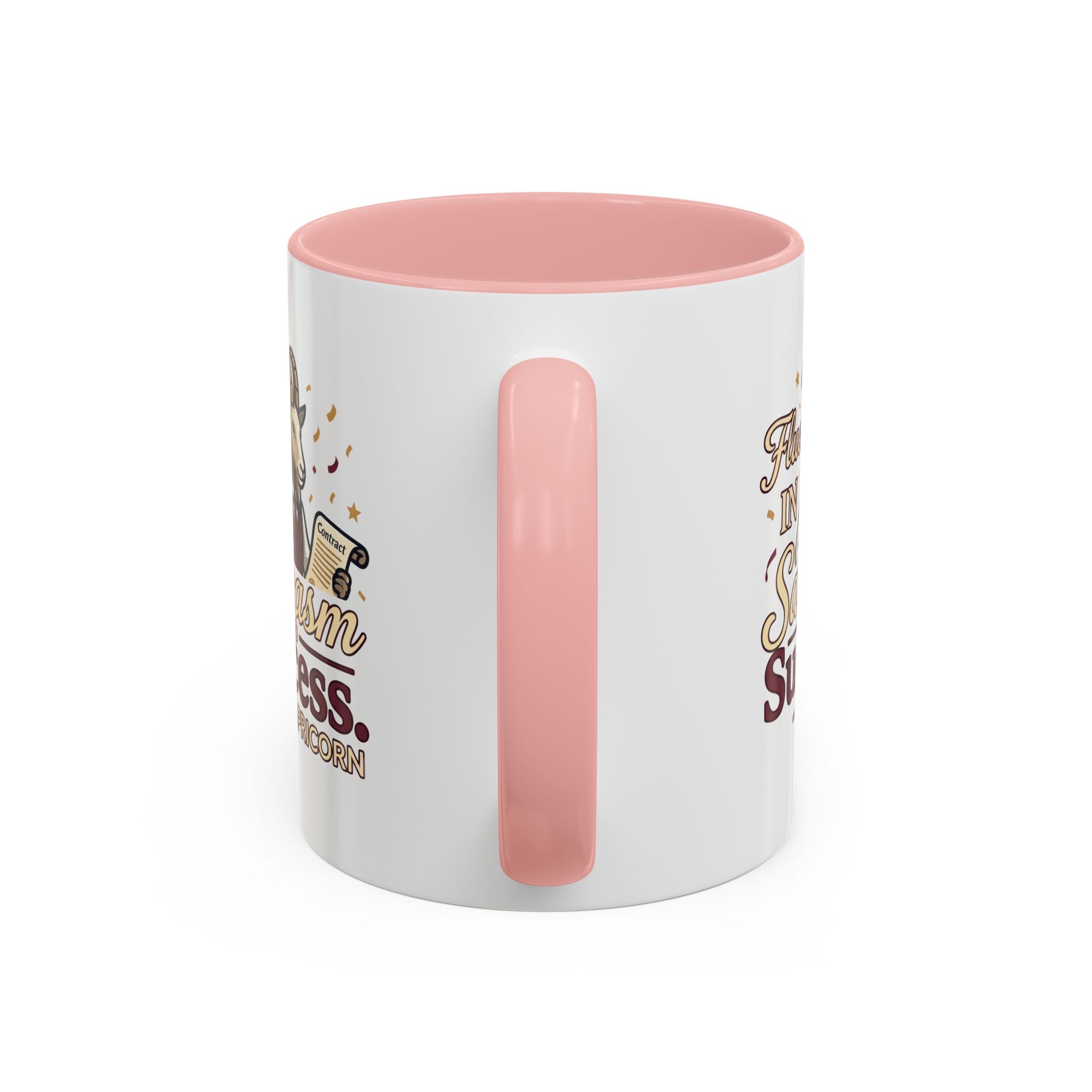 Capricorn Coffee Mug — "Fluent in Sarcasm and Success" Accent Mug
