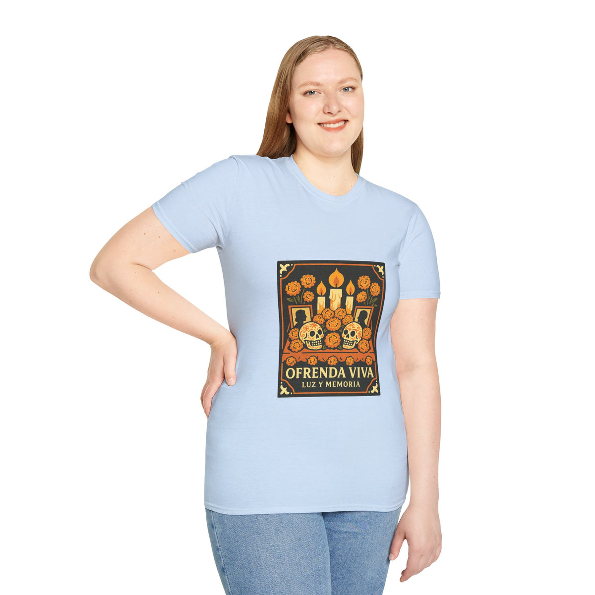 Day of the Dead T-Shirt — 'Ofrenda Viva' Calavera Altar Design - Trending Now - October 2026