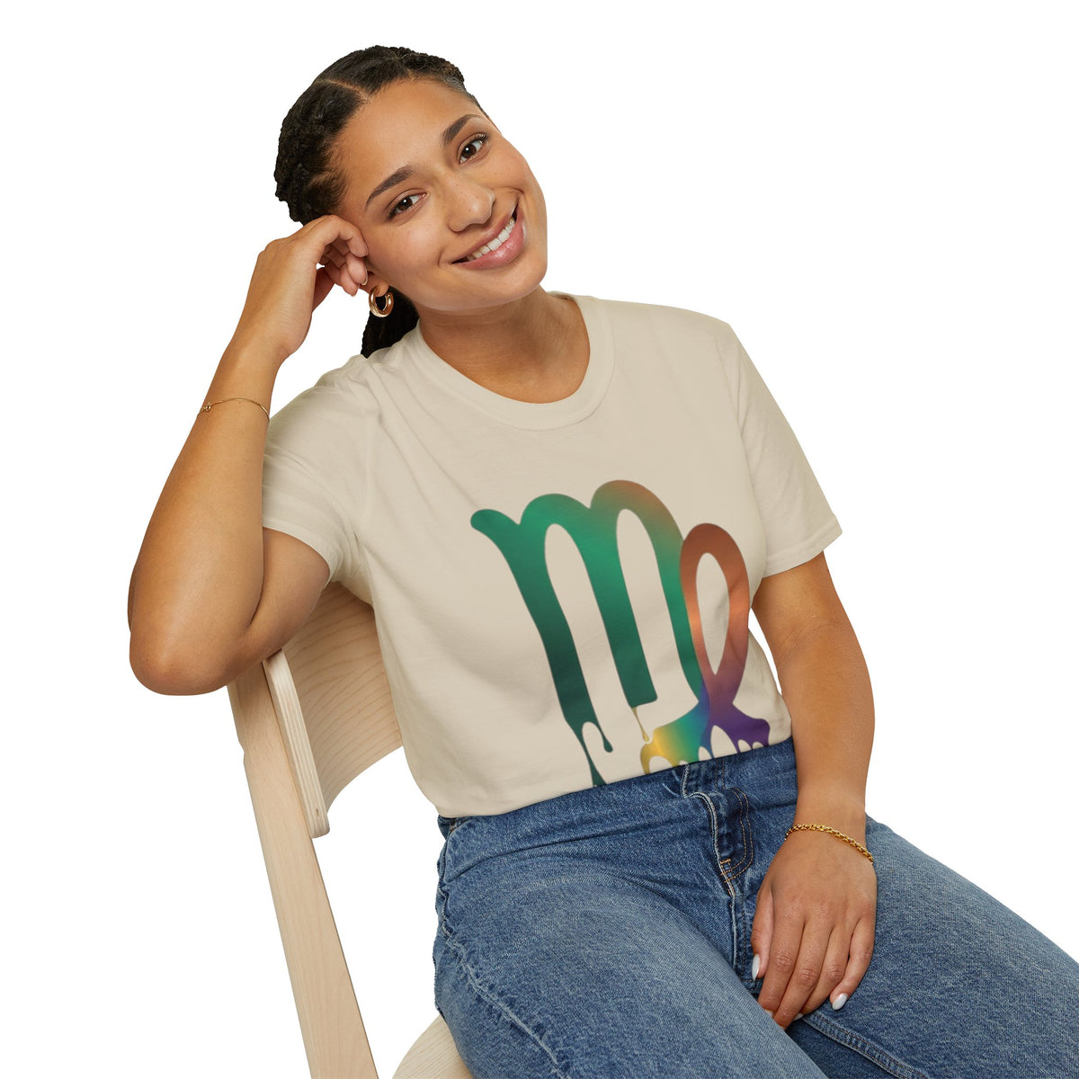 Virgo Zodiac Drip T-Shirt — Colorful Virgo Sign Astrology Tee