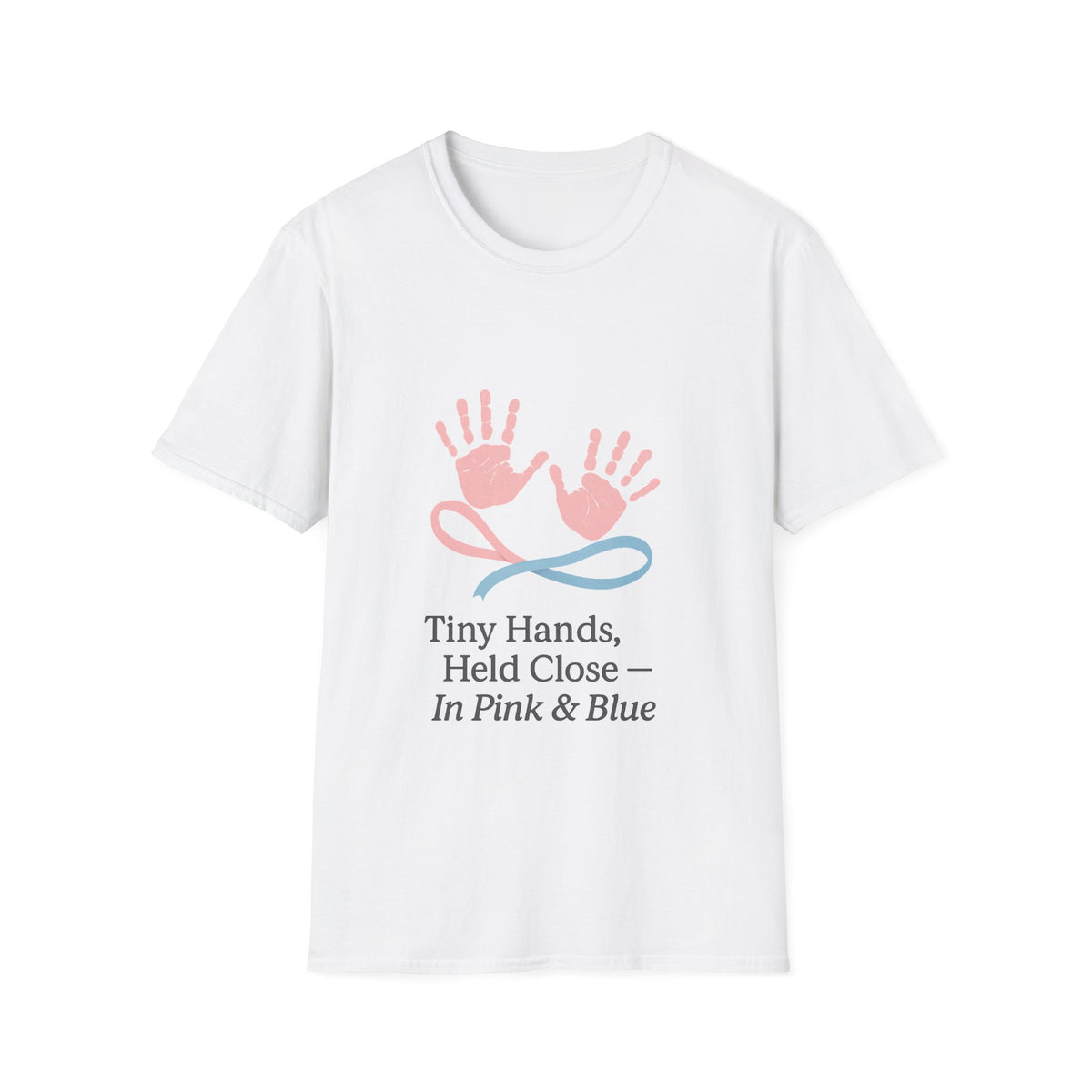 Baby Hands Graphic T-Shirt — "Tiny Hands, Held Close in Pink & Blue" - Trending Now - October 2026