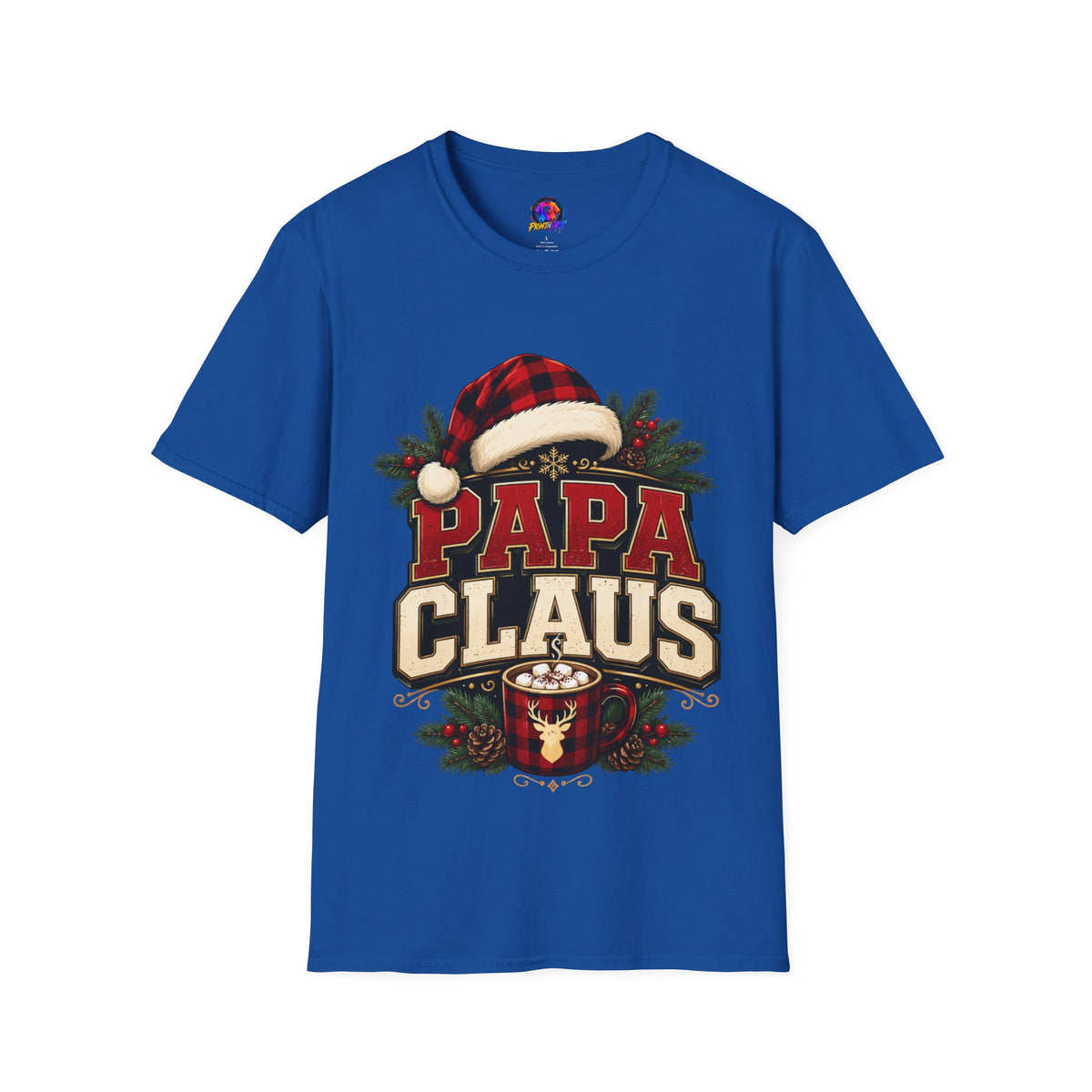 Papa Claus T-Shirt — Festive Holiday Dad Christmas Tee