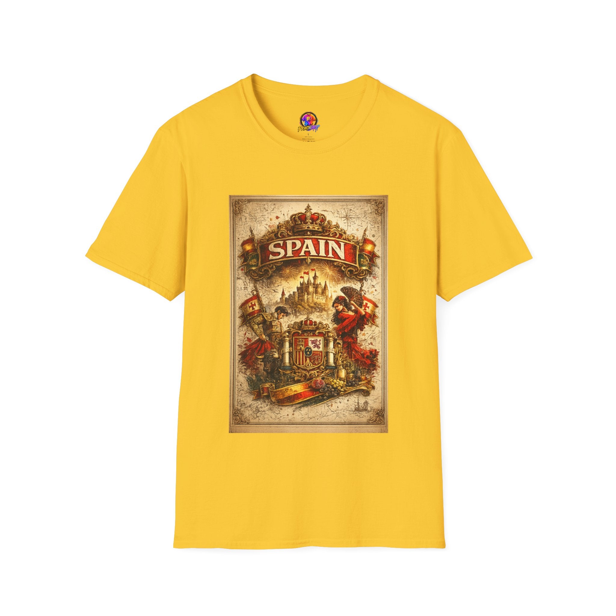 Spain Vintage Travel Graphic T‑Shirt — Retro Spanish Landmark Tee