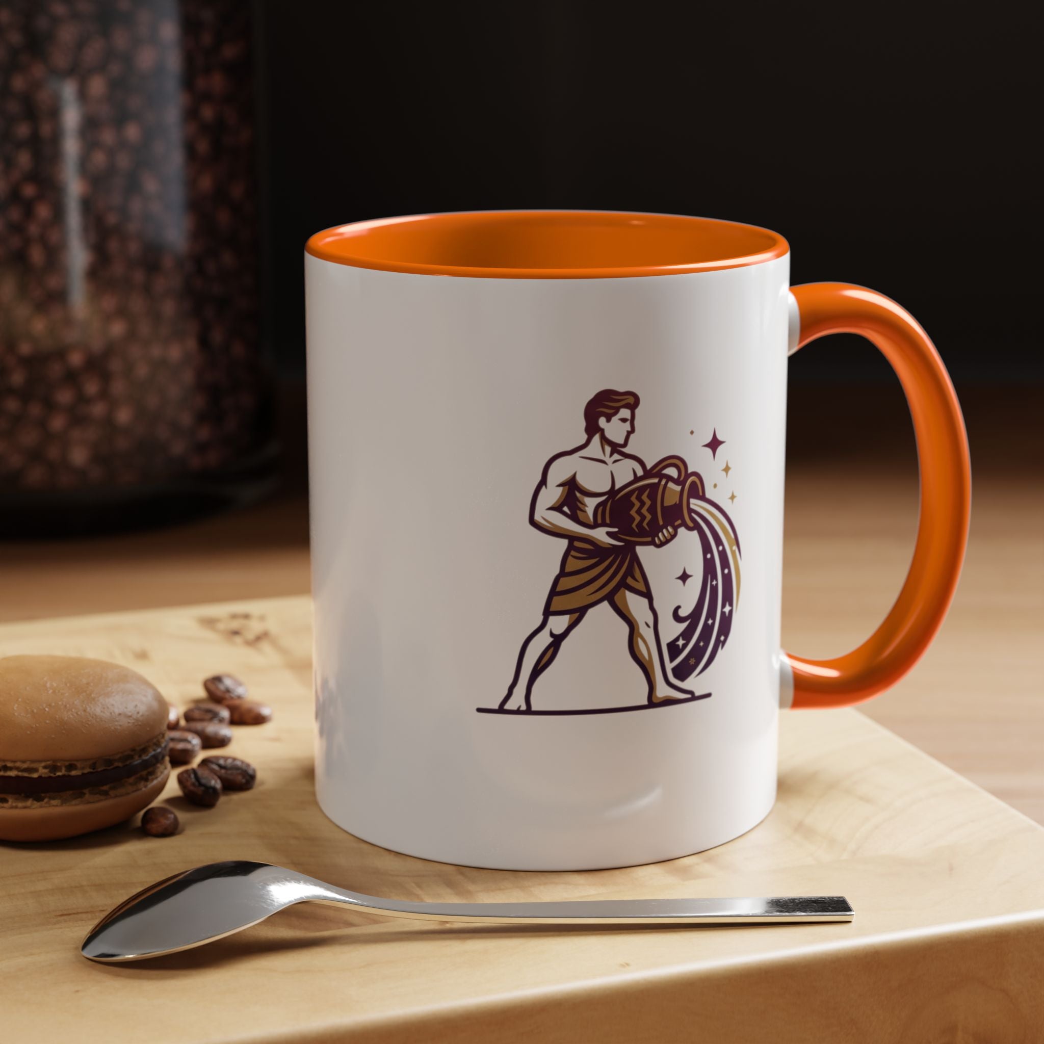 Aquarius Zodiac Coffee Mug — Water Bearer Astrology Gift