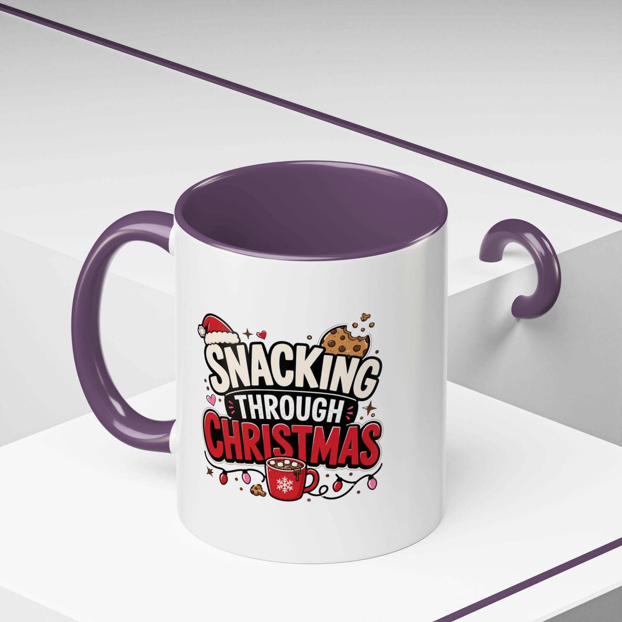 Modern Day Christmas Snacking Through Christmas Coffee Mug