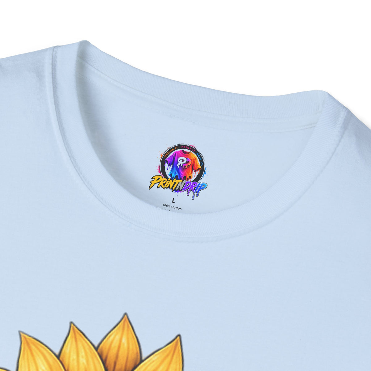 Childhood Cancer Awareness T-Shirt — "Hope Changes Lives" Sunflower Ribbon