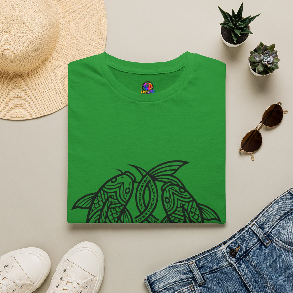 T-Shirt — Intricate Tribal Turtle Line Art Graphic Tee