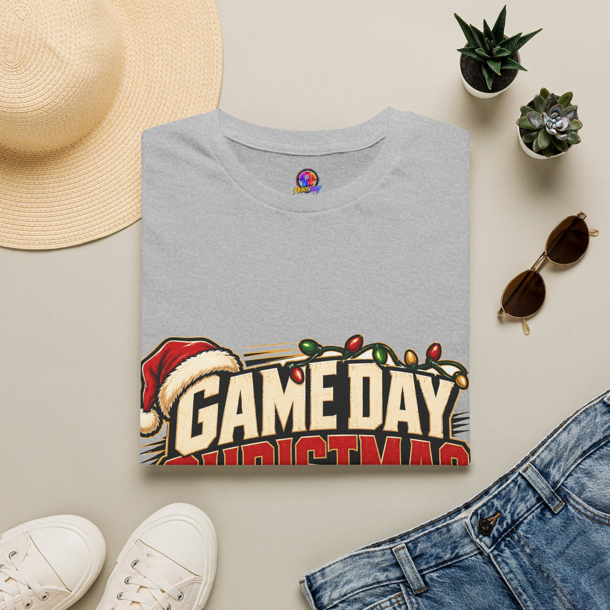 Game Day Christmas T-Shirt — Football Holiday Mode Tee